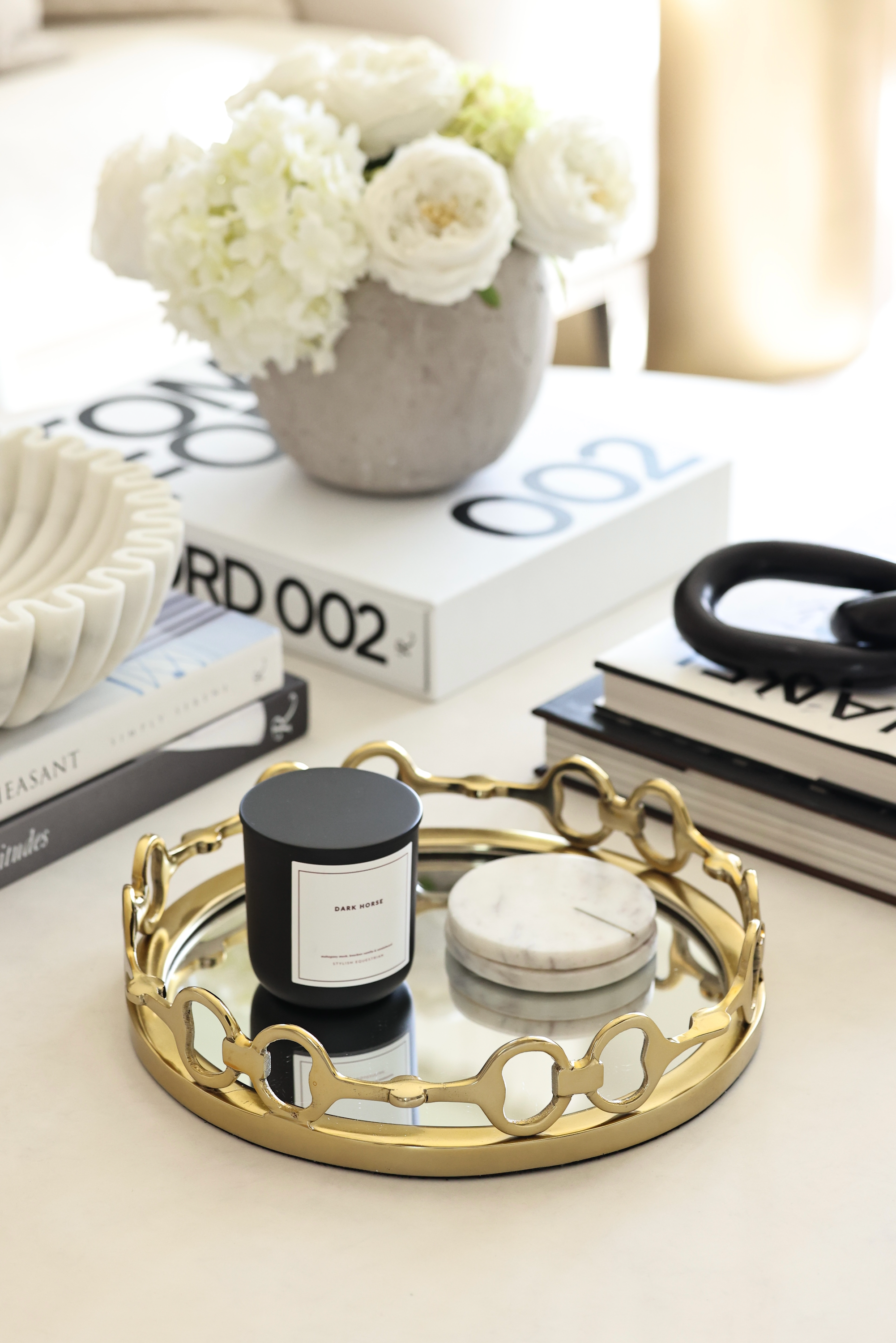 design impex stylish equestrian small gold round mirror tray d-ring bit