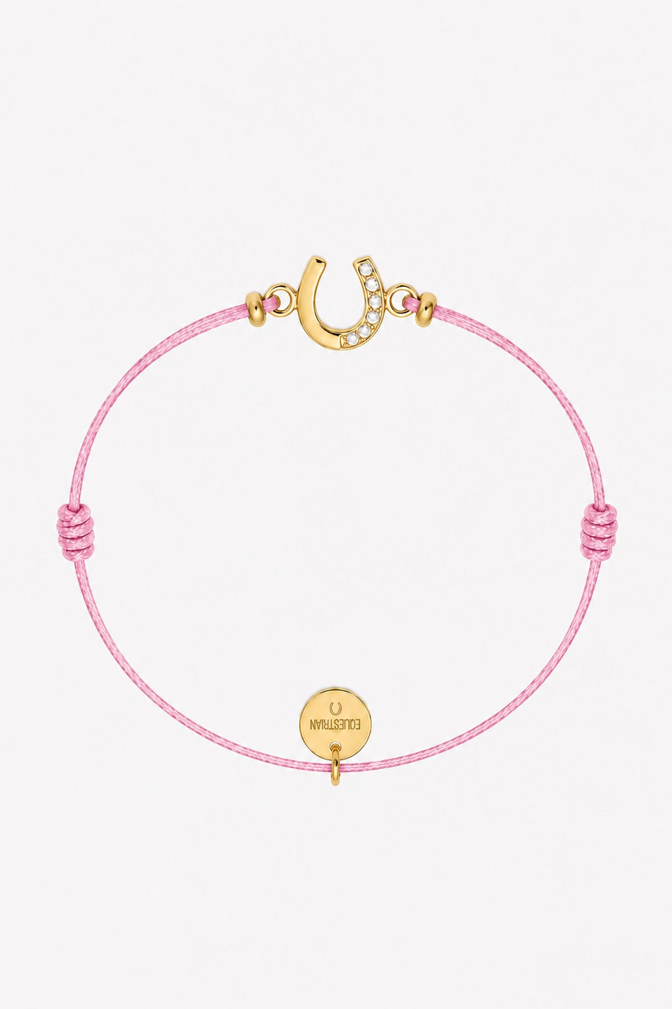 Halo Horseshoe Bracelet - Pink