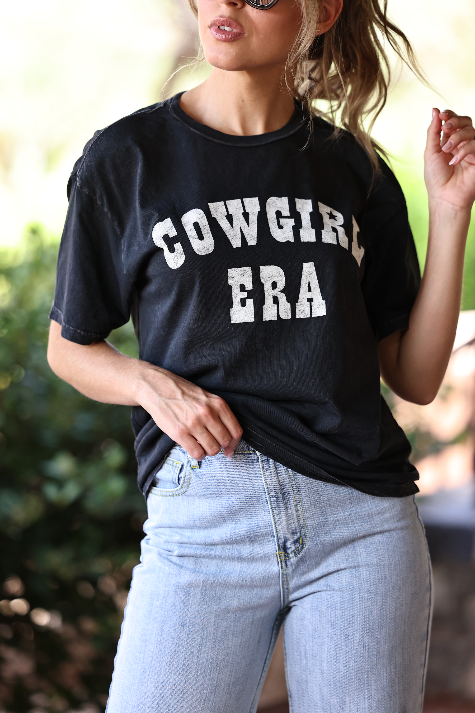 oat collective stylish equestrian cowgirl era tee