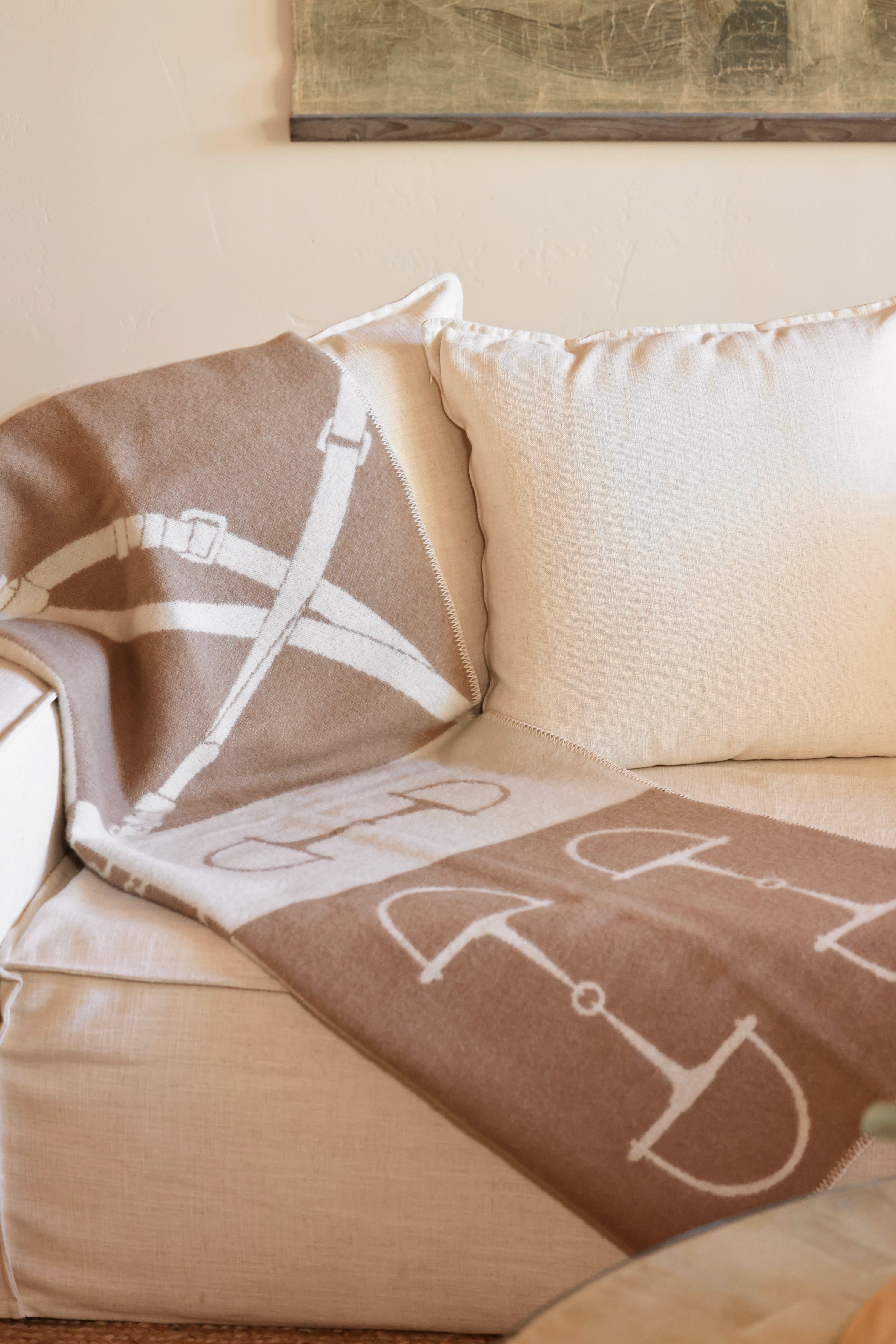 adamsbro stylish equestrian equine wool throw