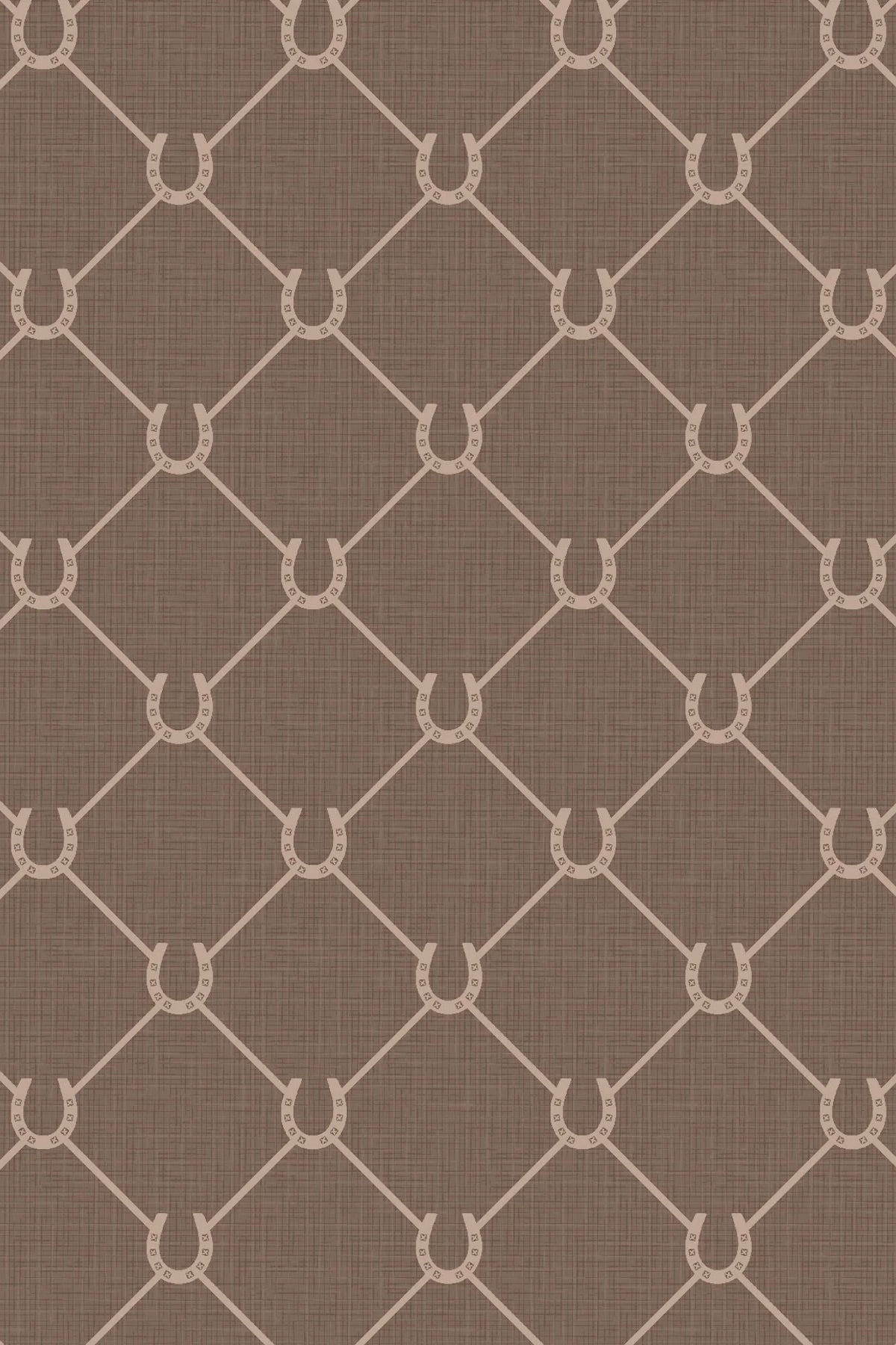 Horseshoe Wallpaper - Mocha