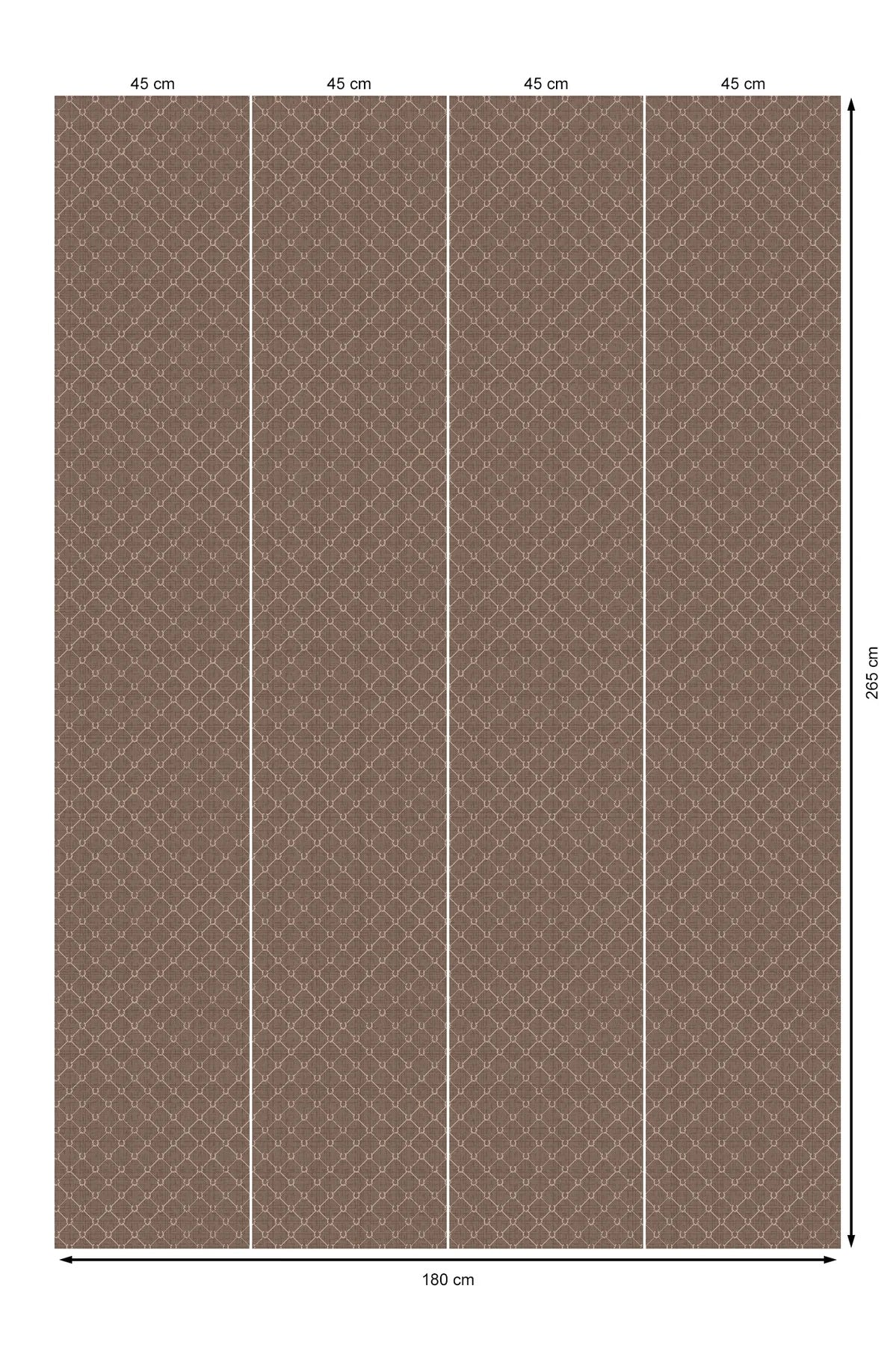 Horseshoe Wallpaper - Mocha