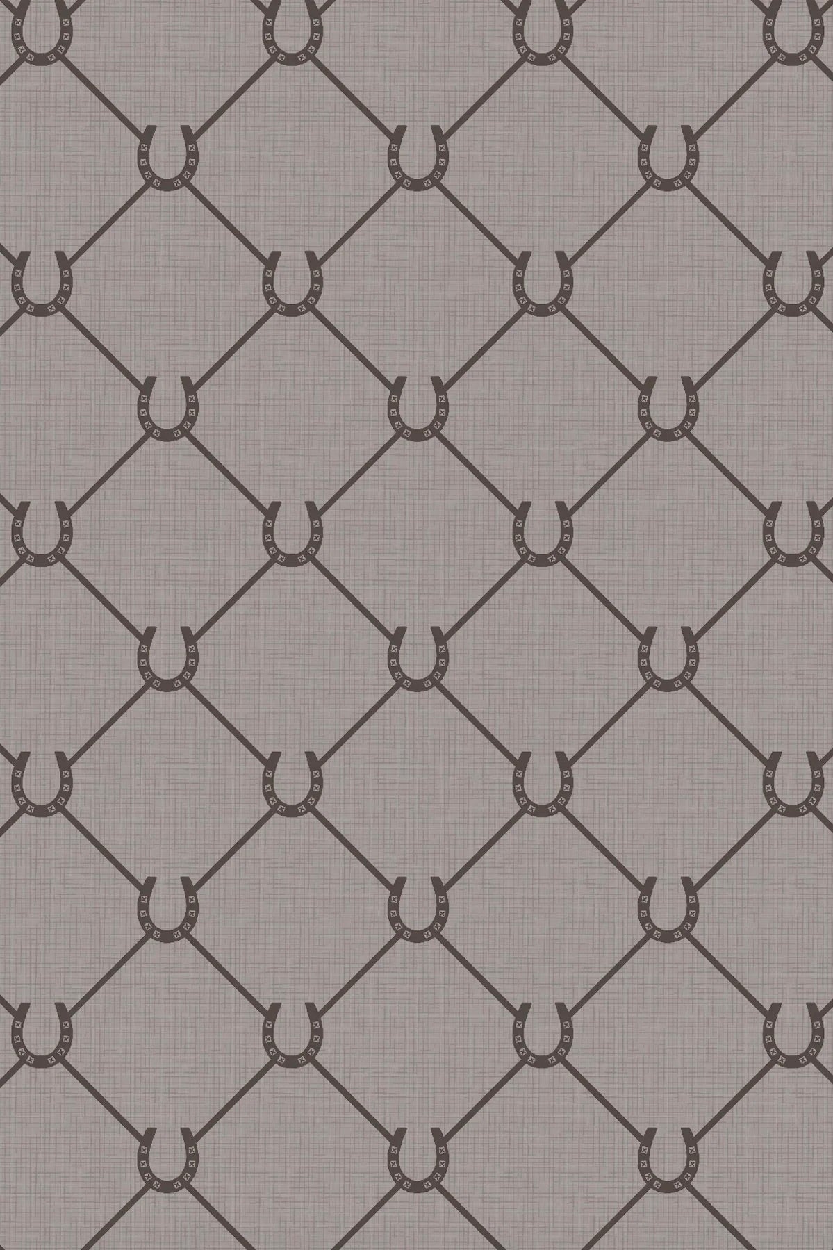 Horseshoe Wallpaper - Taupe