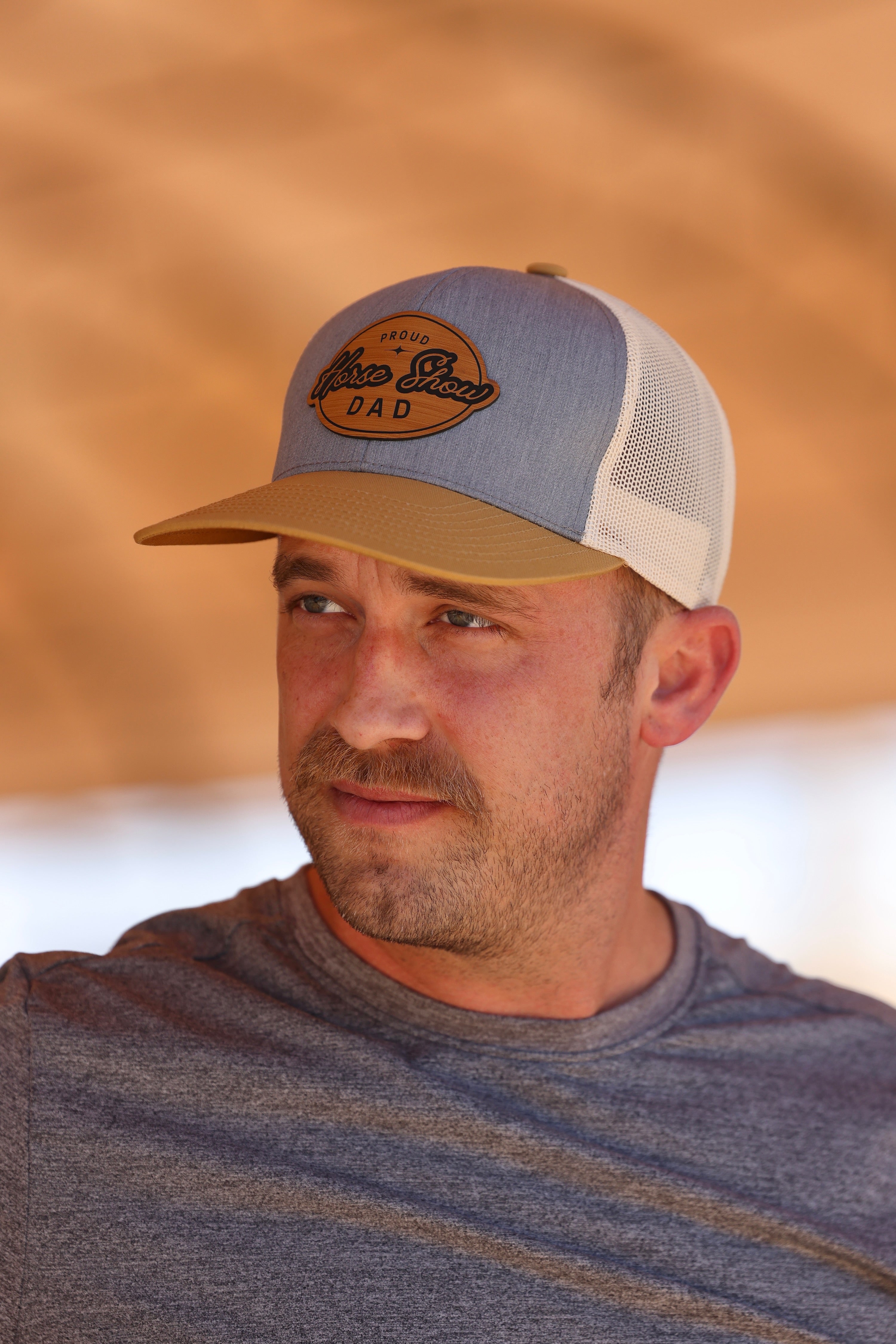 ips stylish equestrian horse show dad trucker hat cap