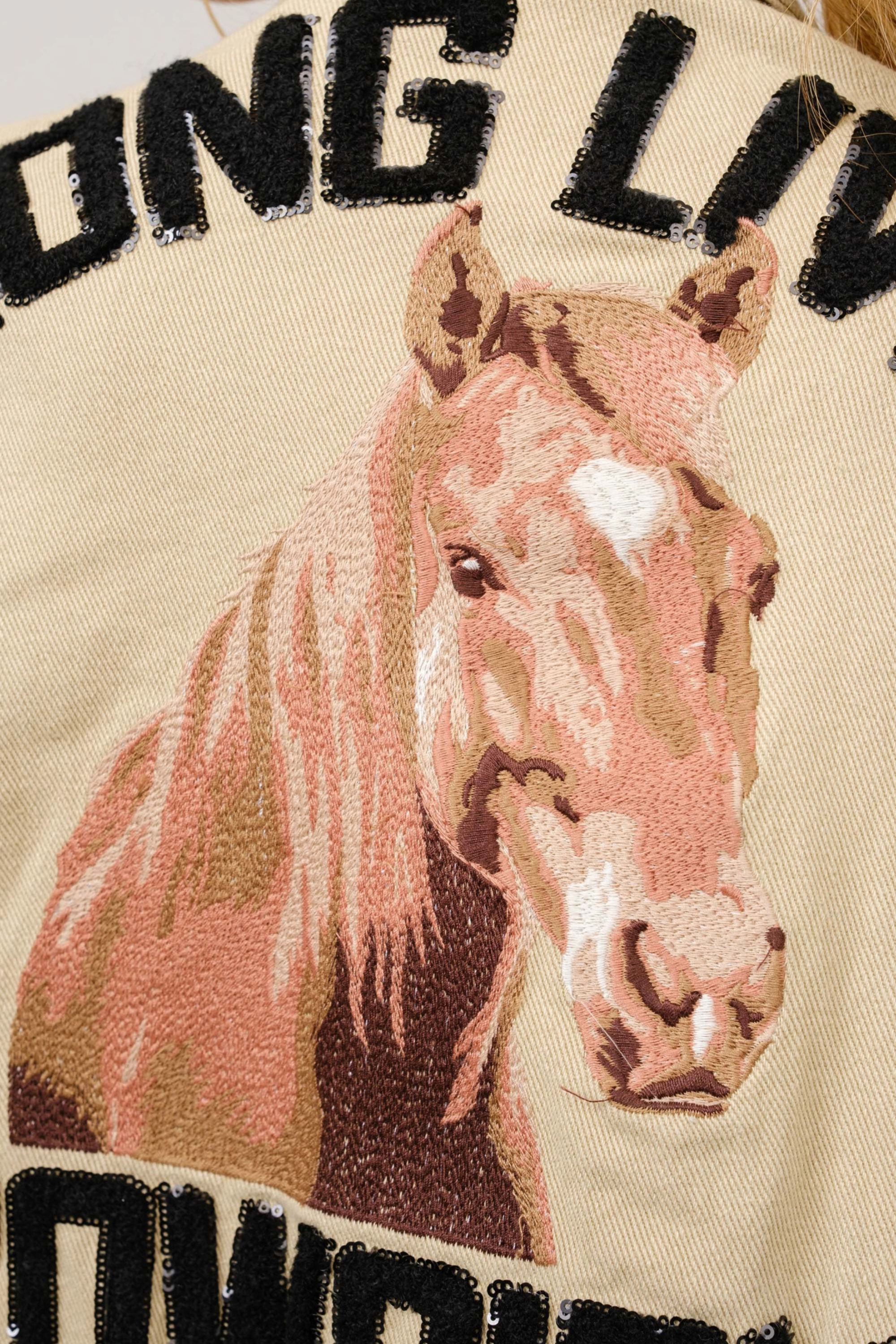 blue b stylish equestrian long live cowgirls cropped jacket