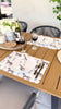 pomegranate inc stylish equestrian horse and snaffle linen placemat set