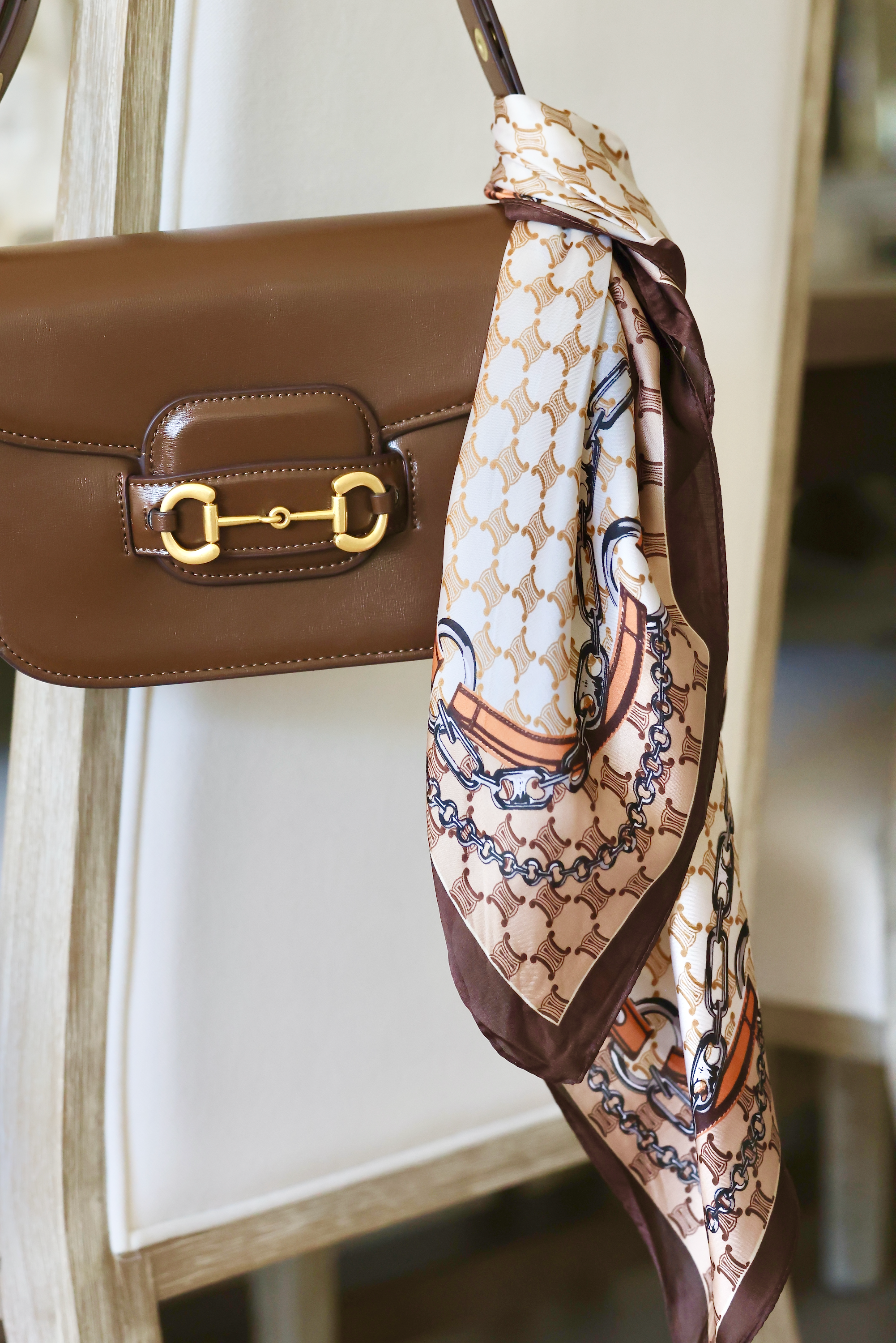 aliexpress stylish equestrian serena scarf espresso