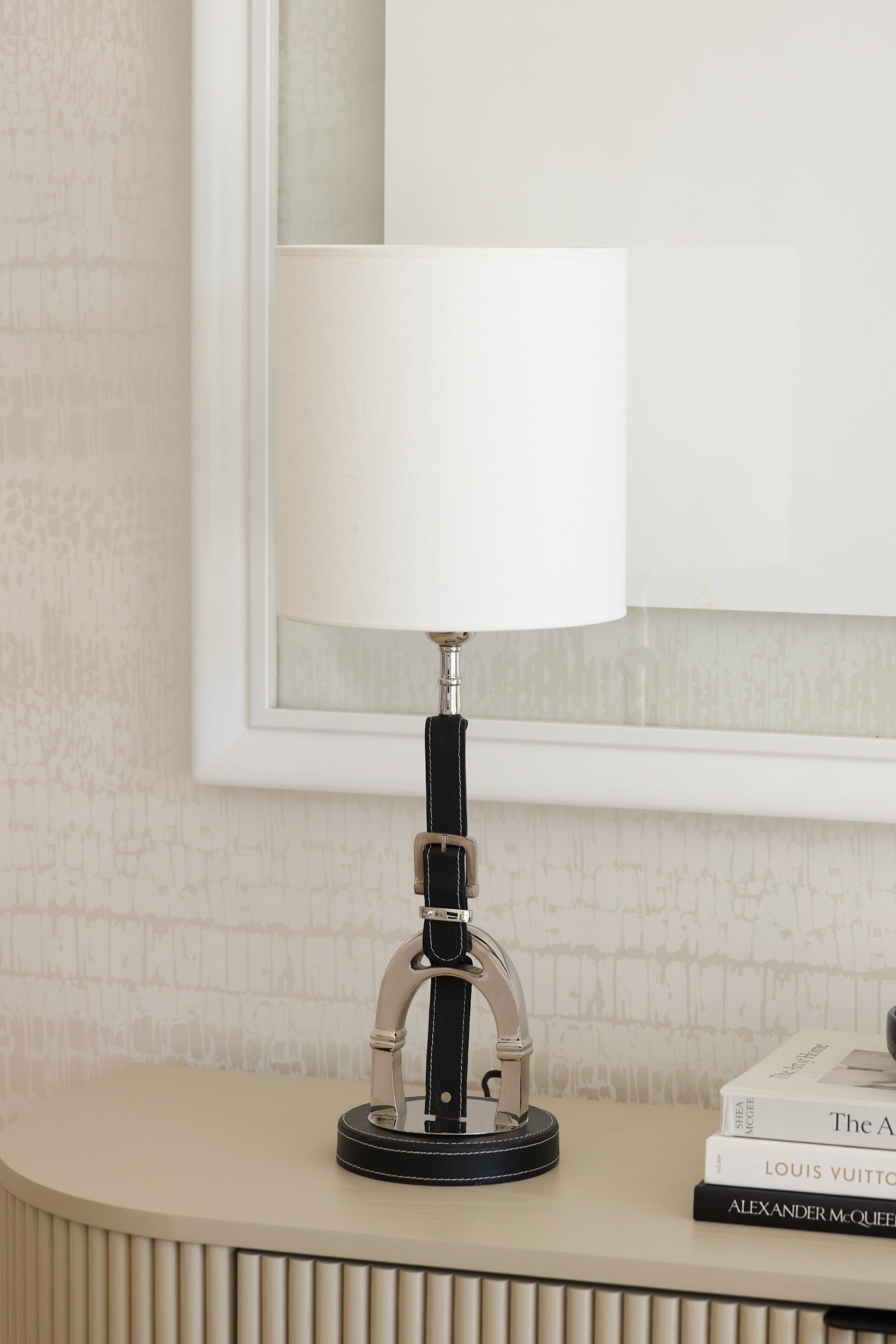 stylish equestrian adamsbro linen lamp shade