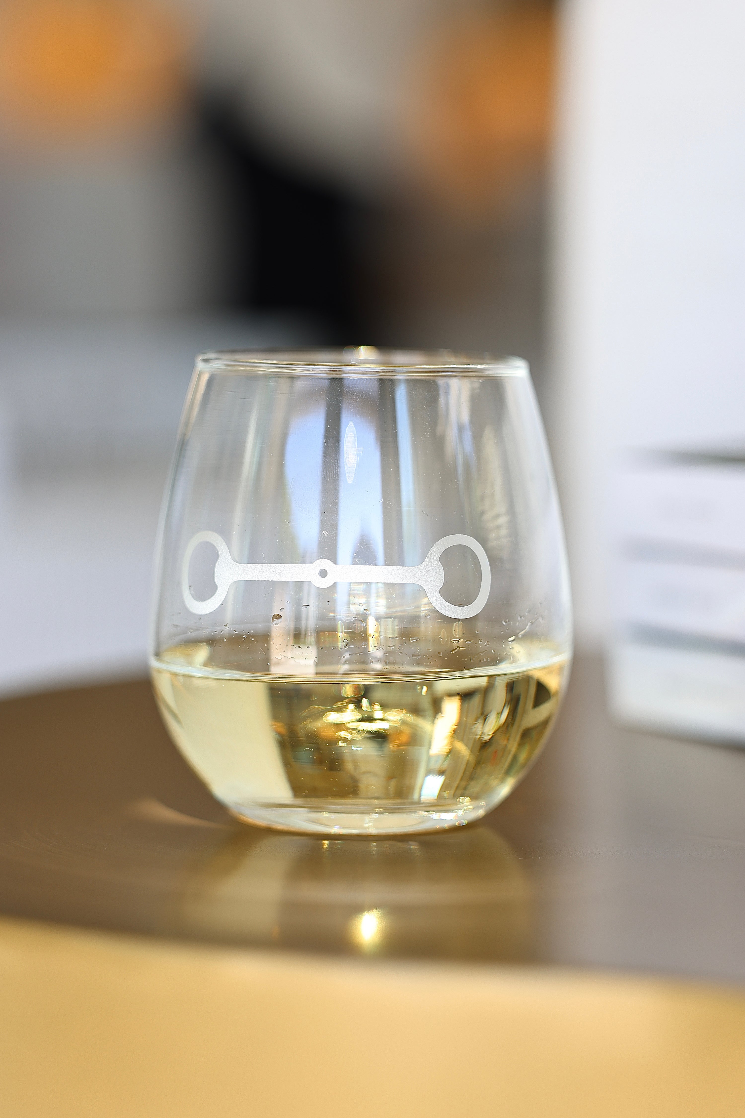 everything etched troop of horses stemless glass set