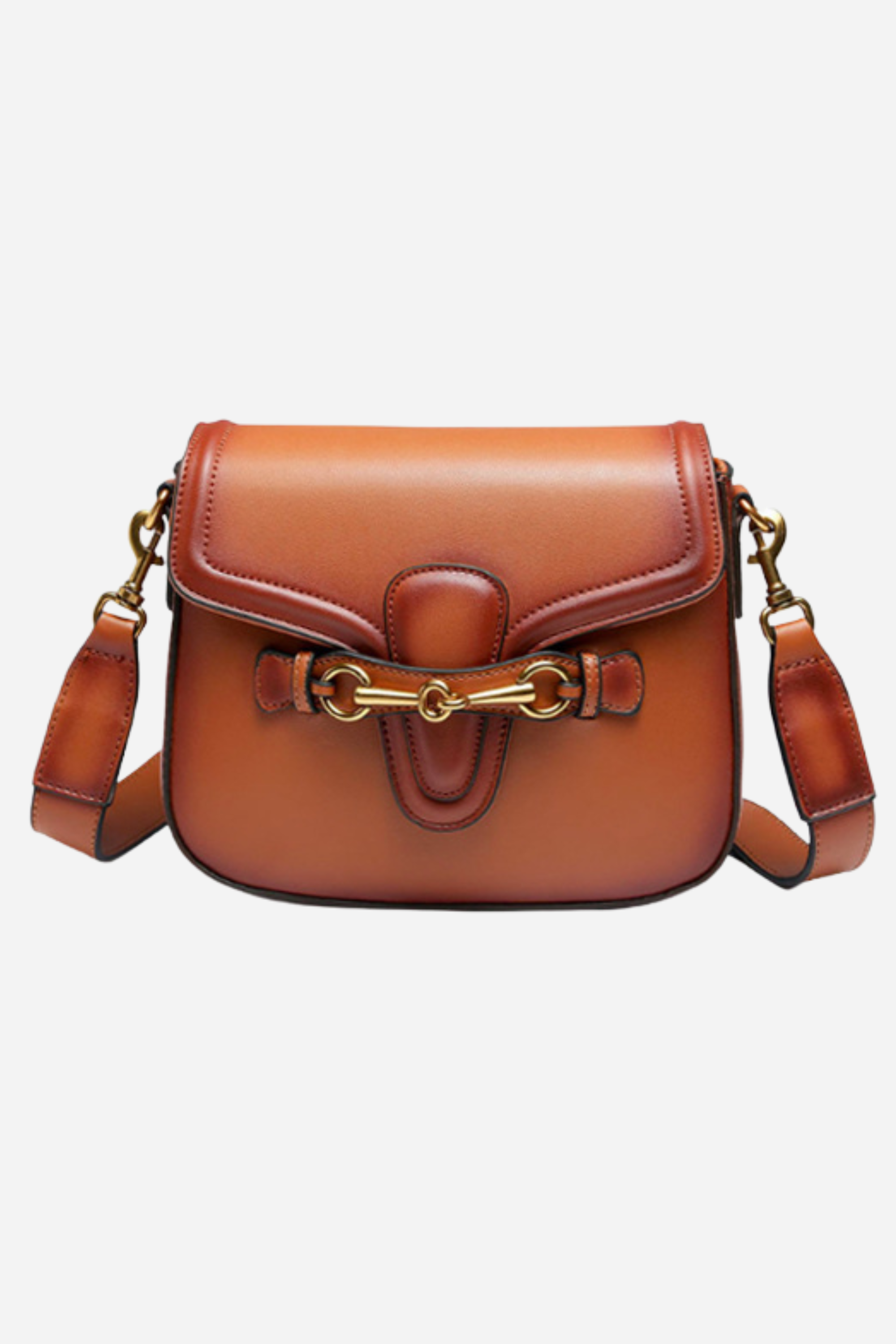 stylish equestrian hanna vegan crossbody with horse bit and gucci stripe strap