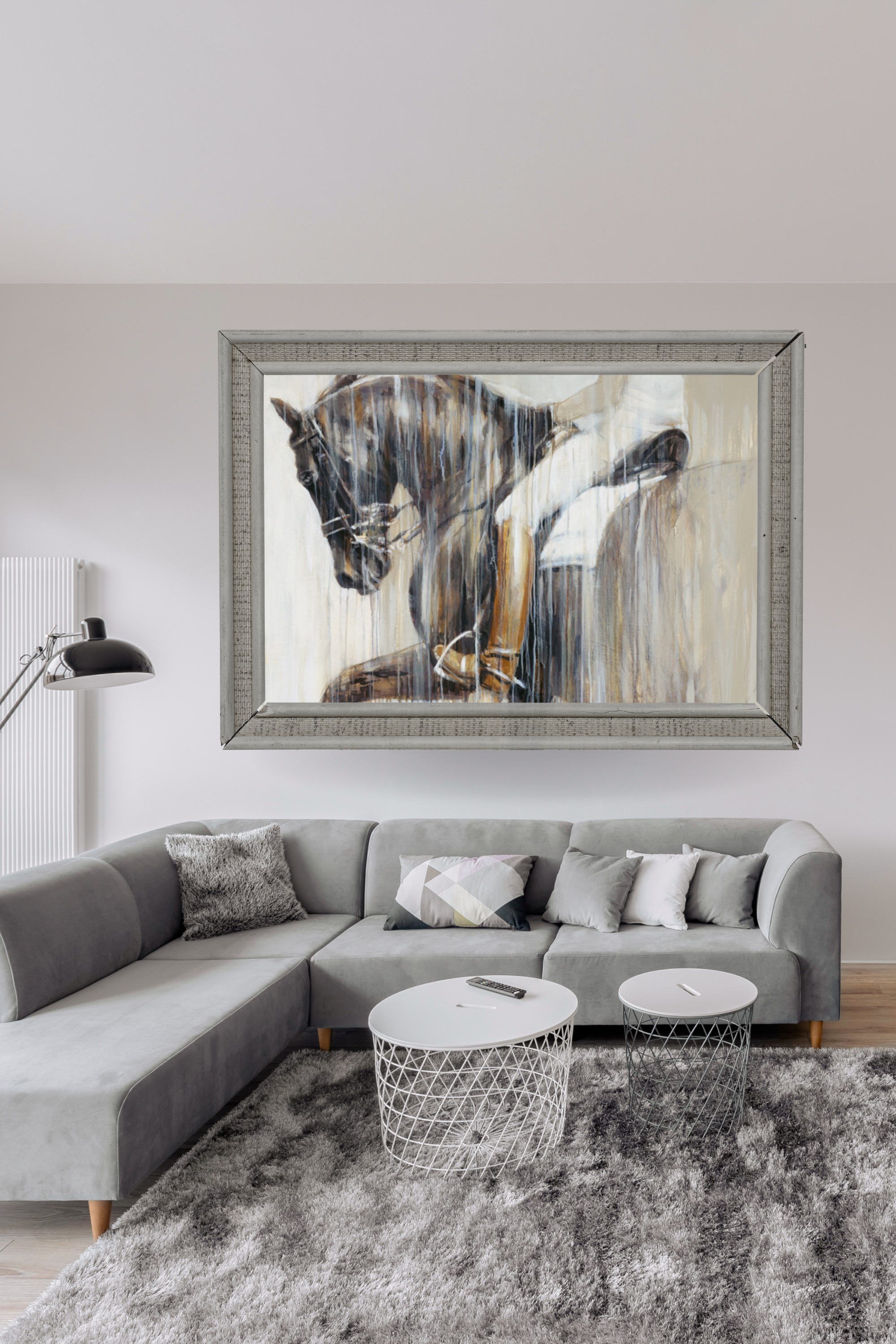 vanessa whittell stylish equestrian harmonious canvas print