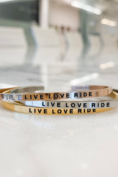 mantra band stylish equestrian live love ride bracelet