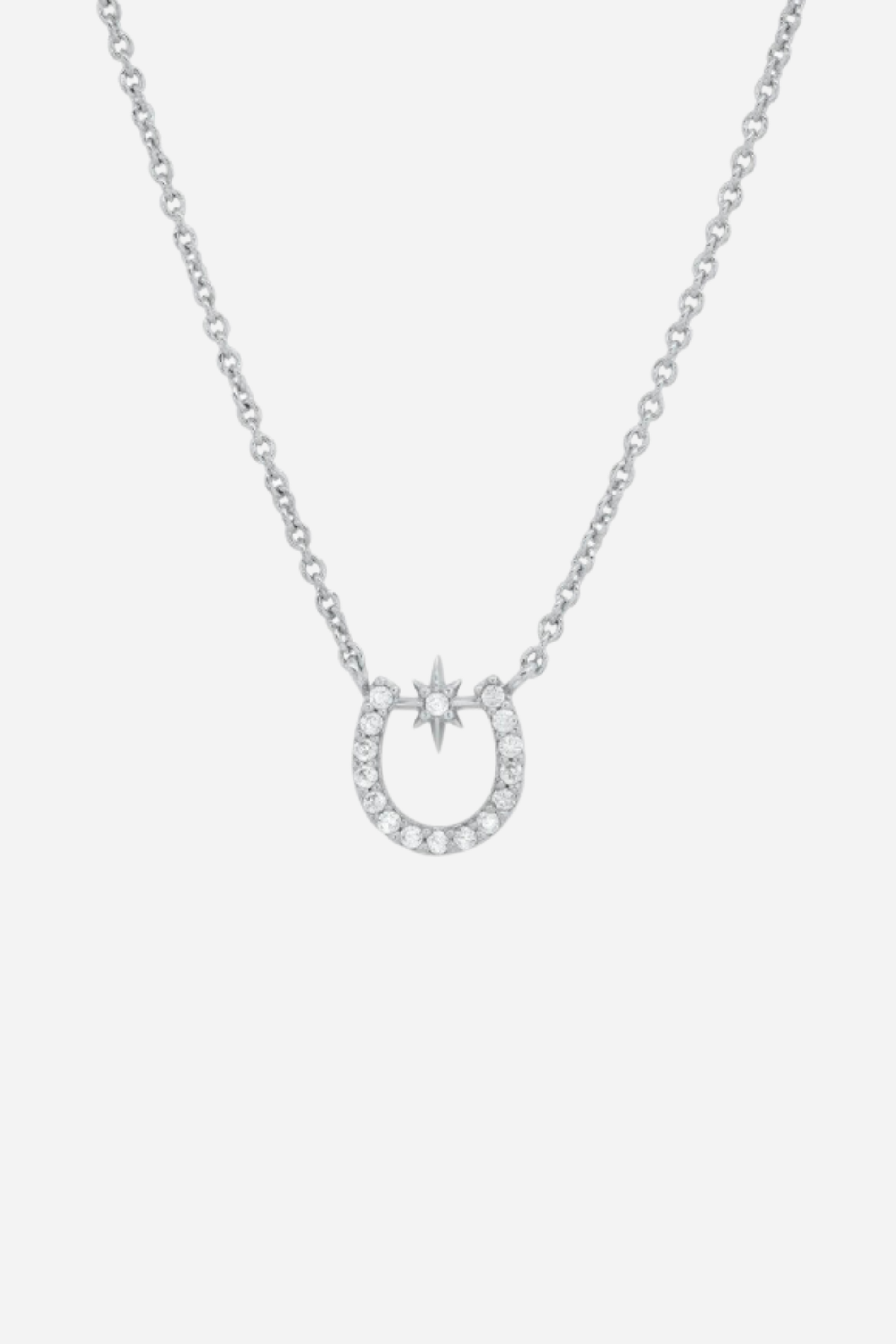 tai jewelry stylish equestrian lucky starlight horseshoe necklace
