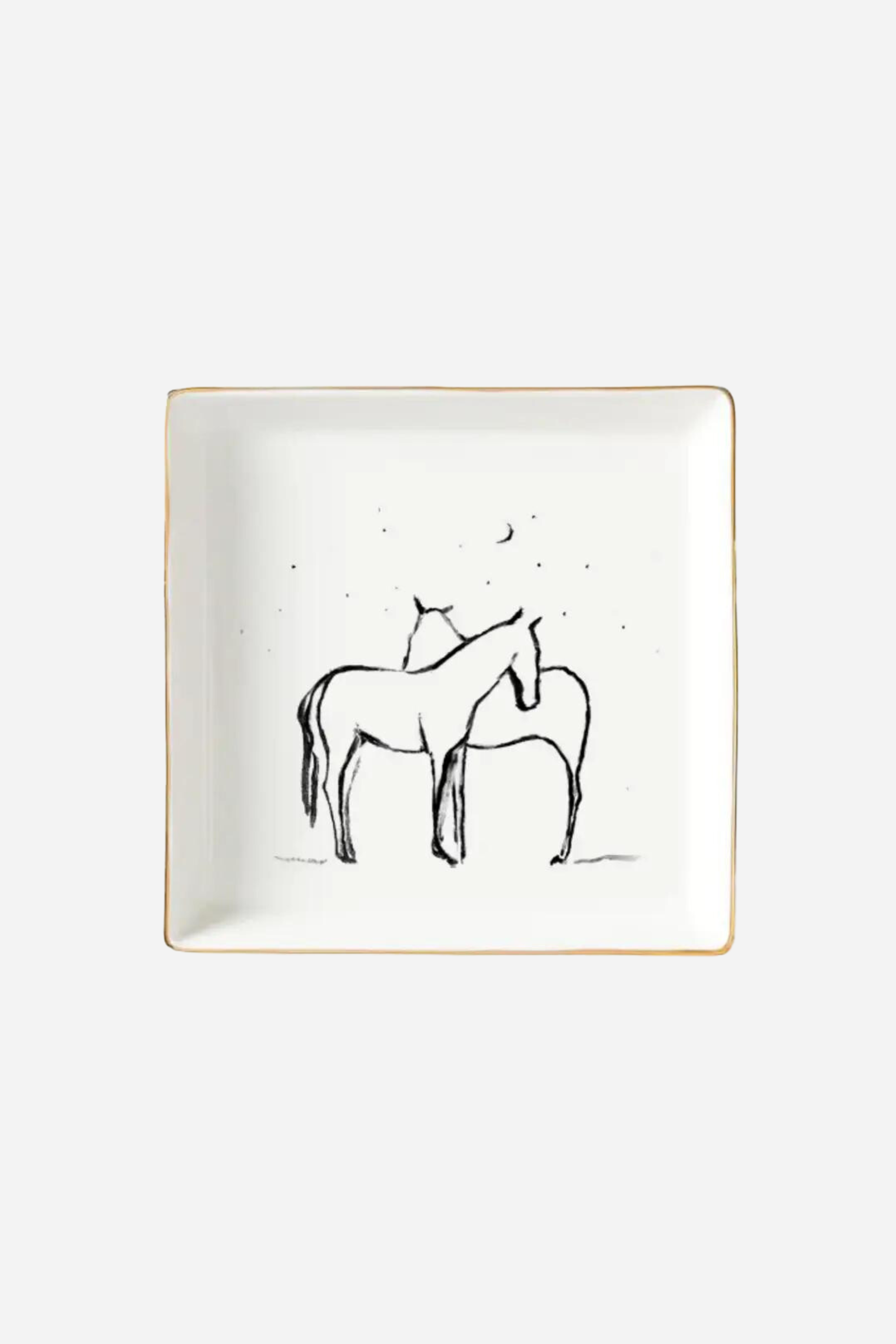 bettina artwork stylish equestrian stand with me catchall porcelain jewelry tray
