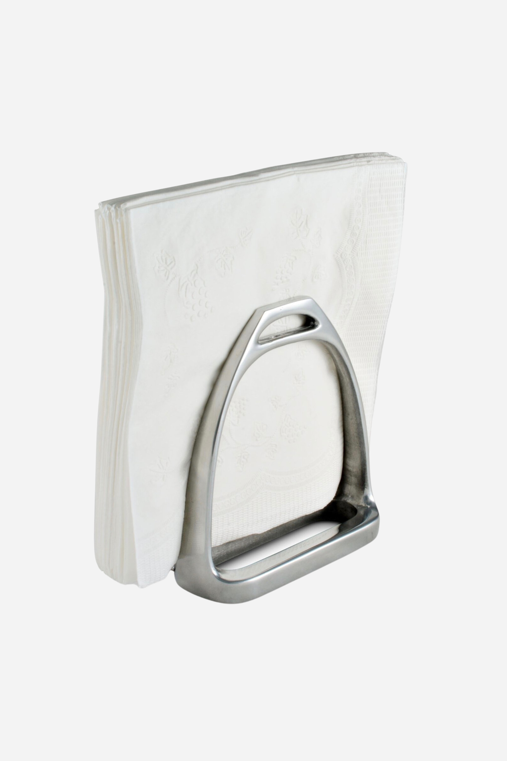 arthur court stylish equestrian stirrup napkin holder