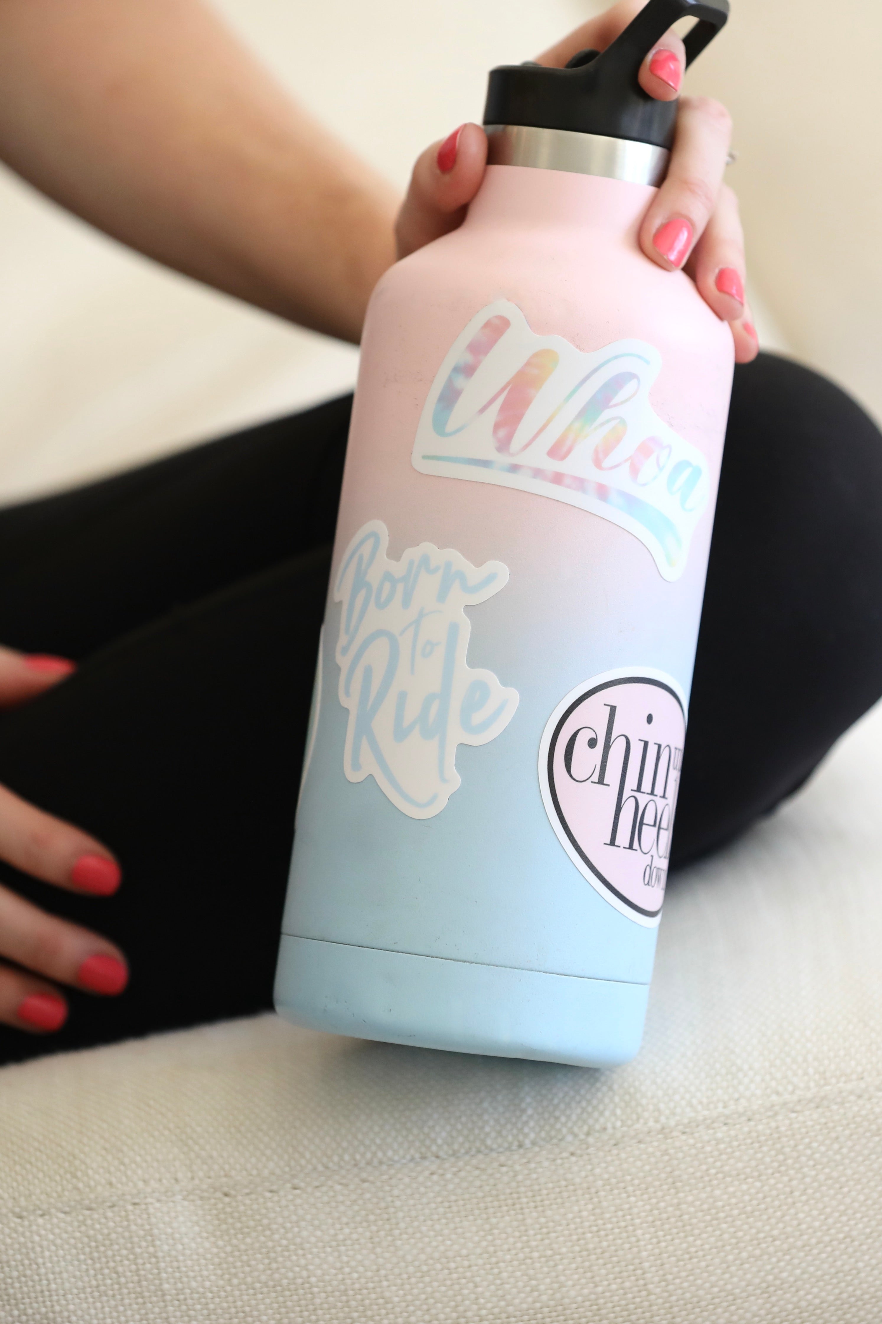 Stylish Equestrian Born To Ride Sticker