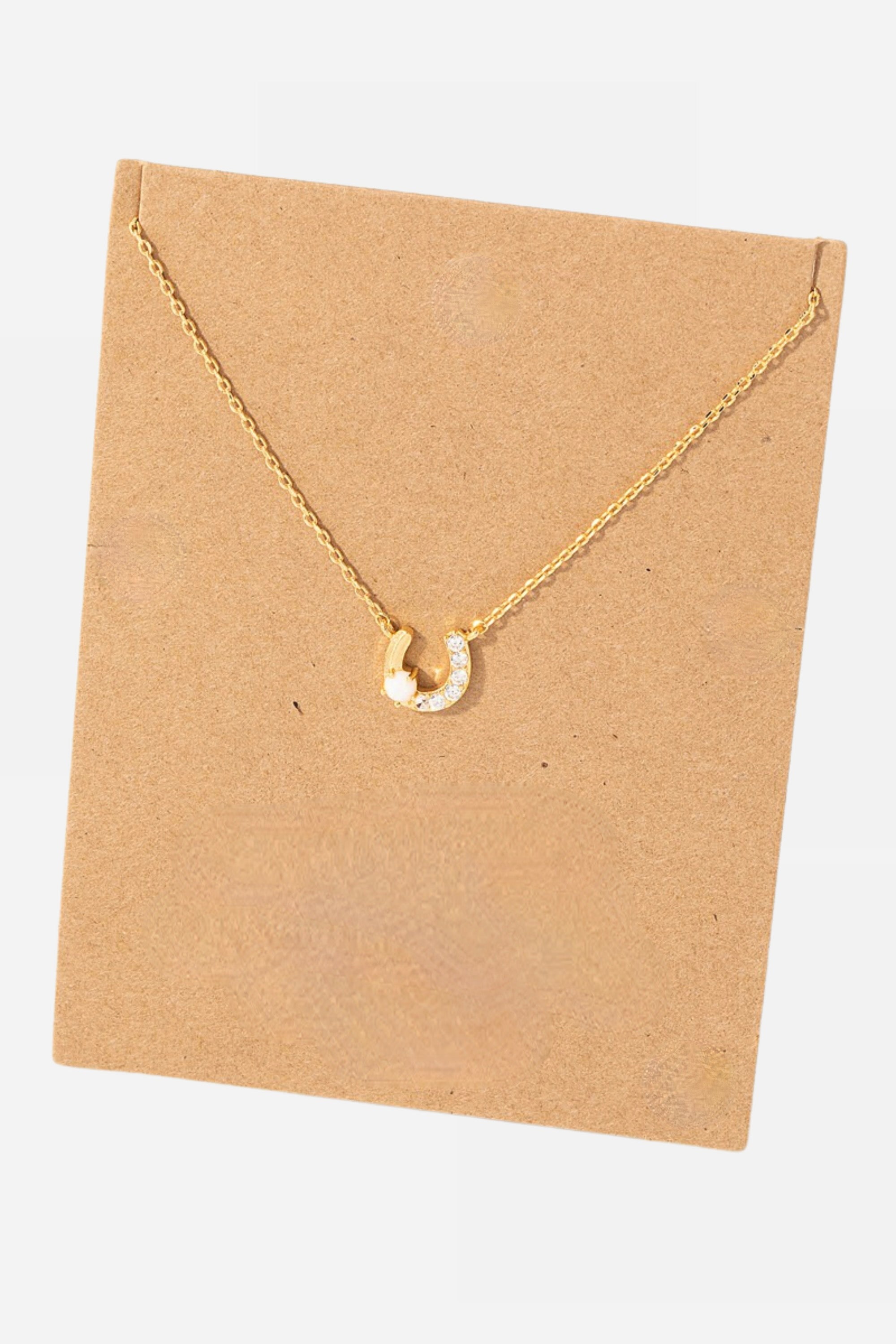 Dainty store horseshoe necklace