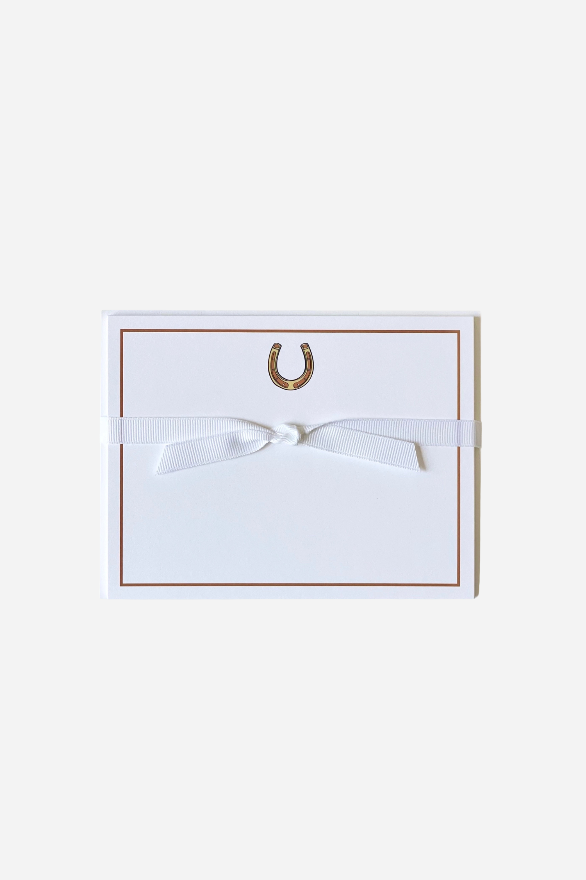 georgetown paperie stylish equestrian horsebit snaffle stationery card set