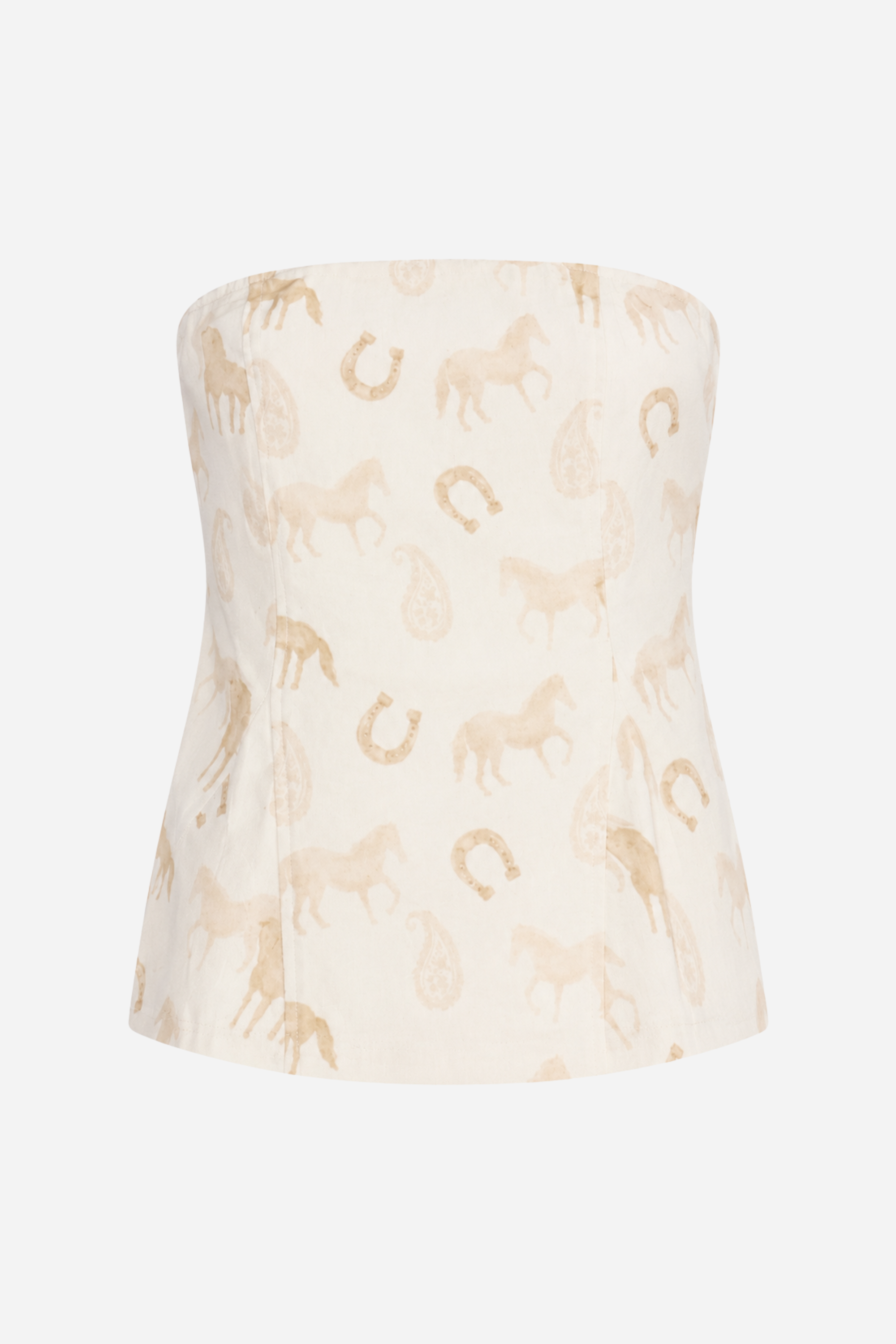 Addie Western Strapless Top