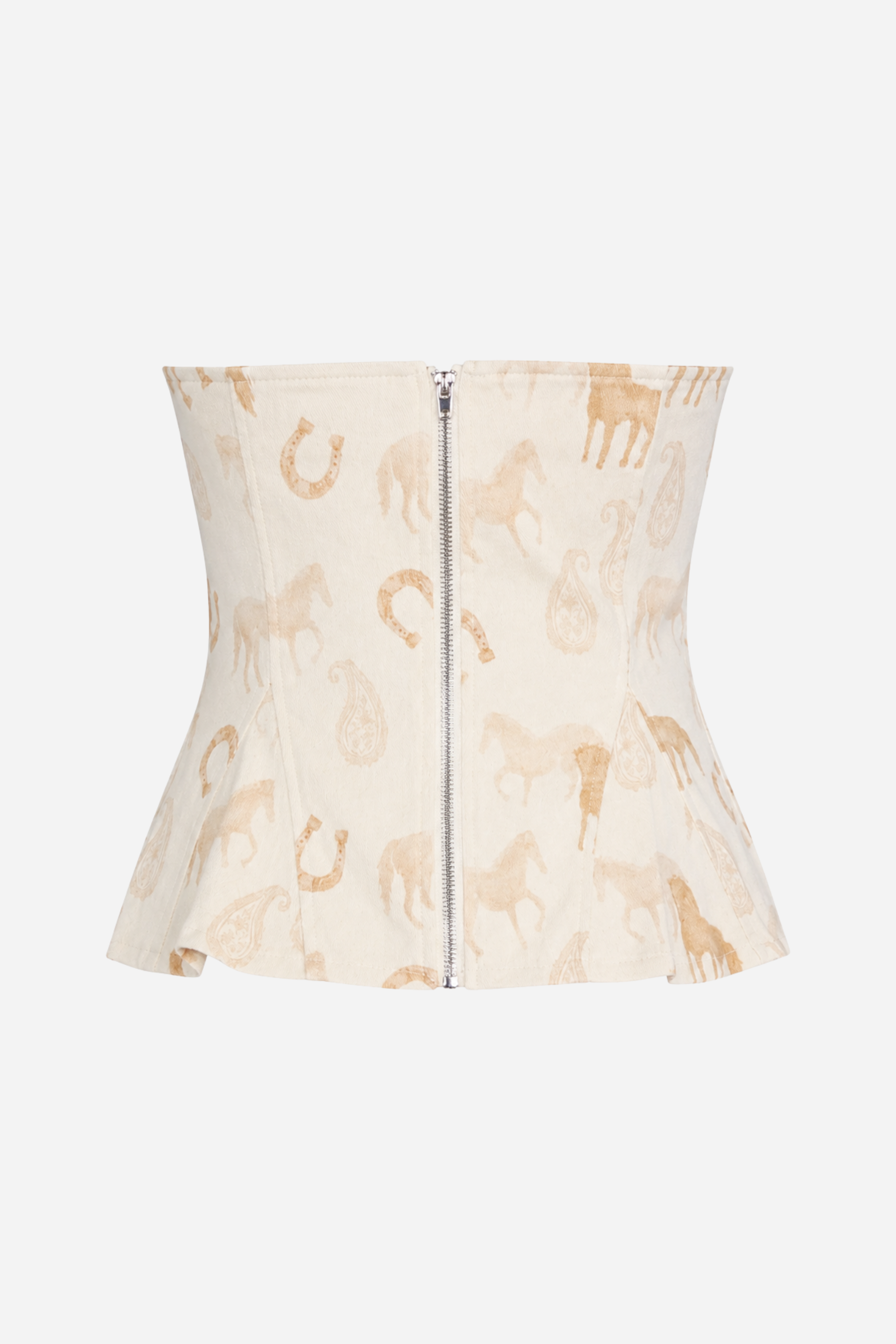 Addie Western Strapless Top