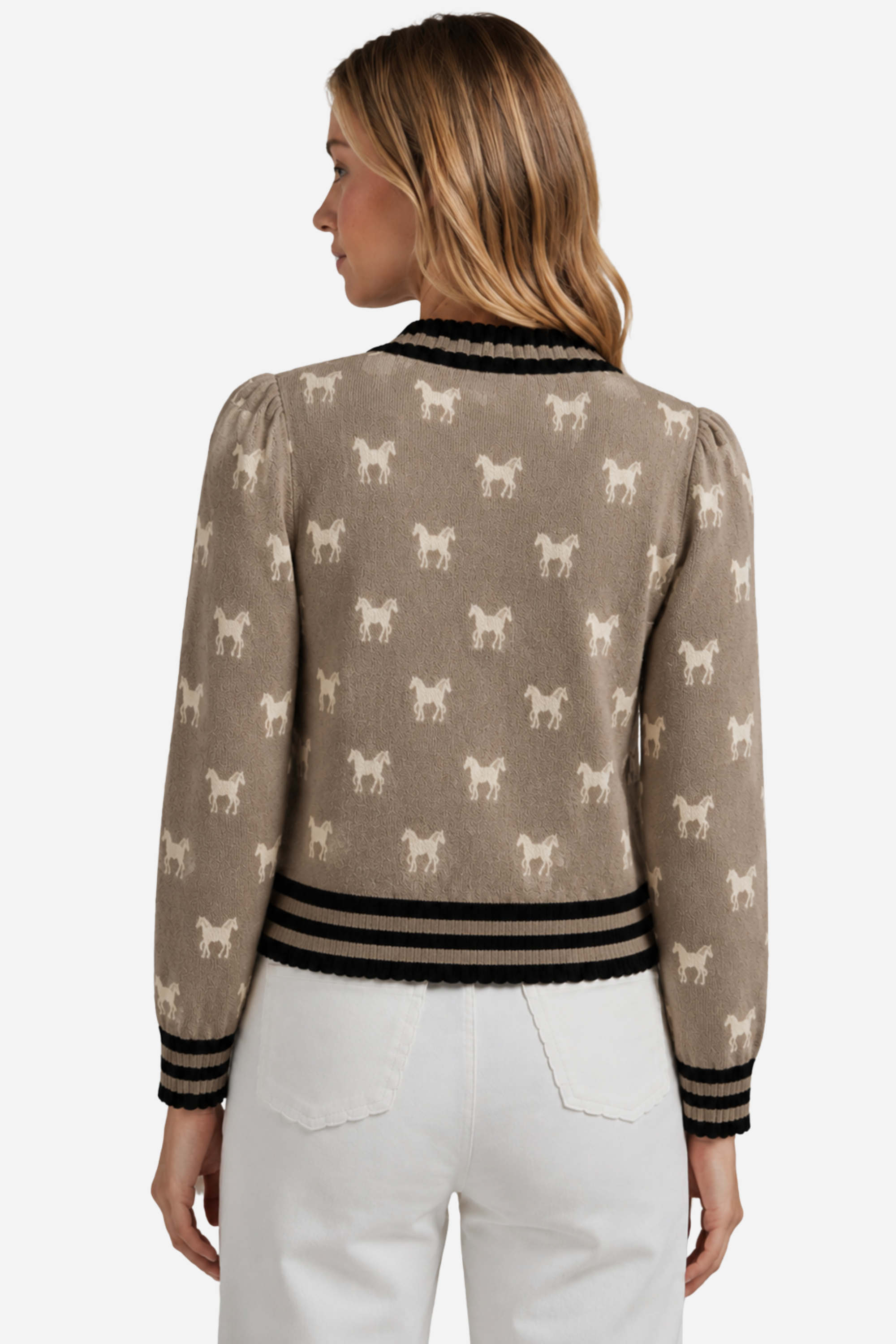 Alessi Long-Sleeve Cardigan - Taupe