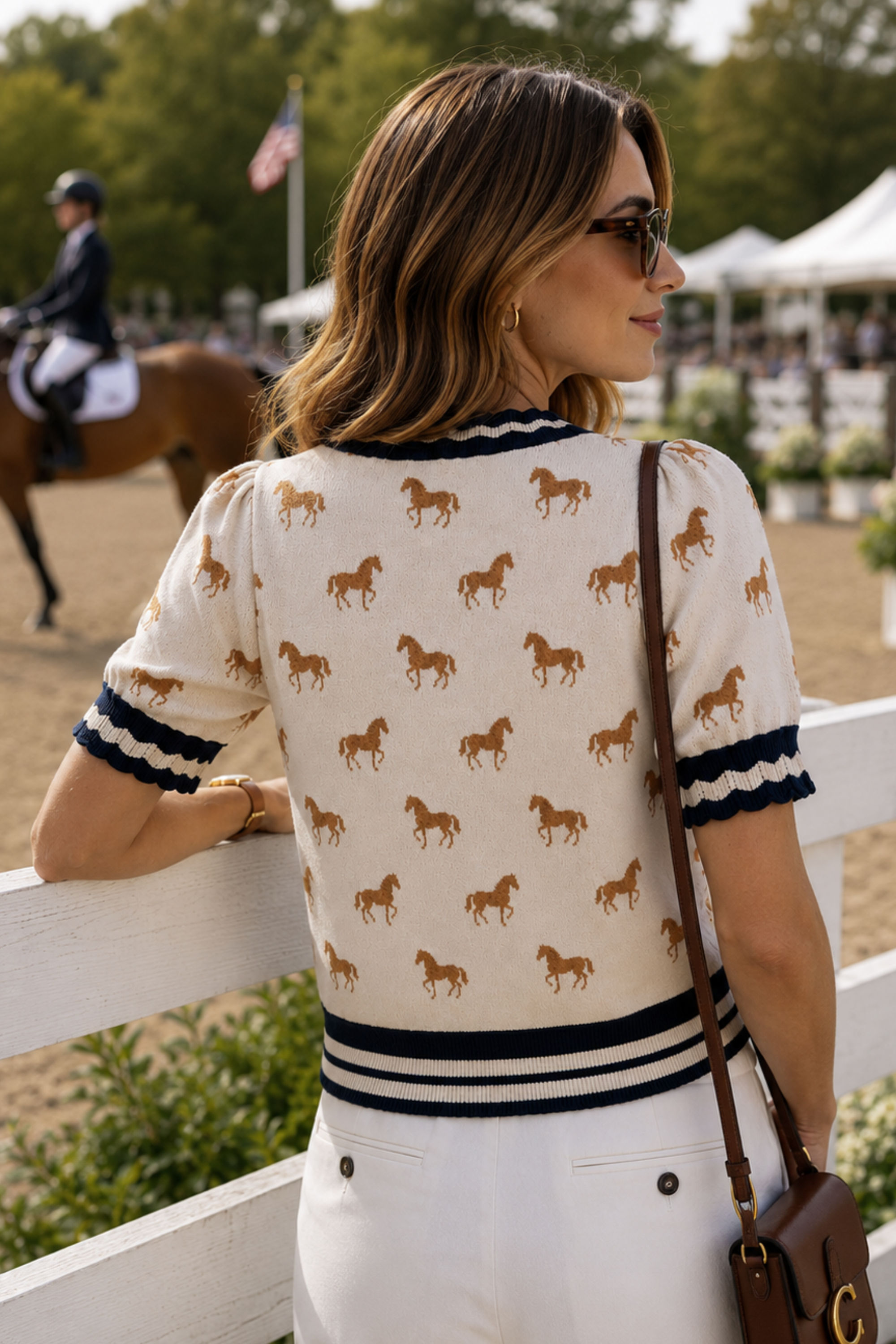 Alessi Horse Short-Sleeve Cardigan