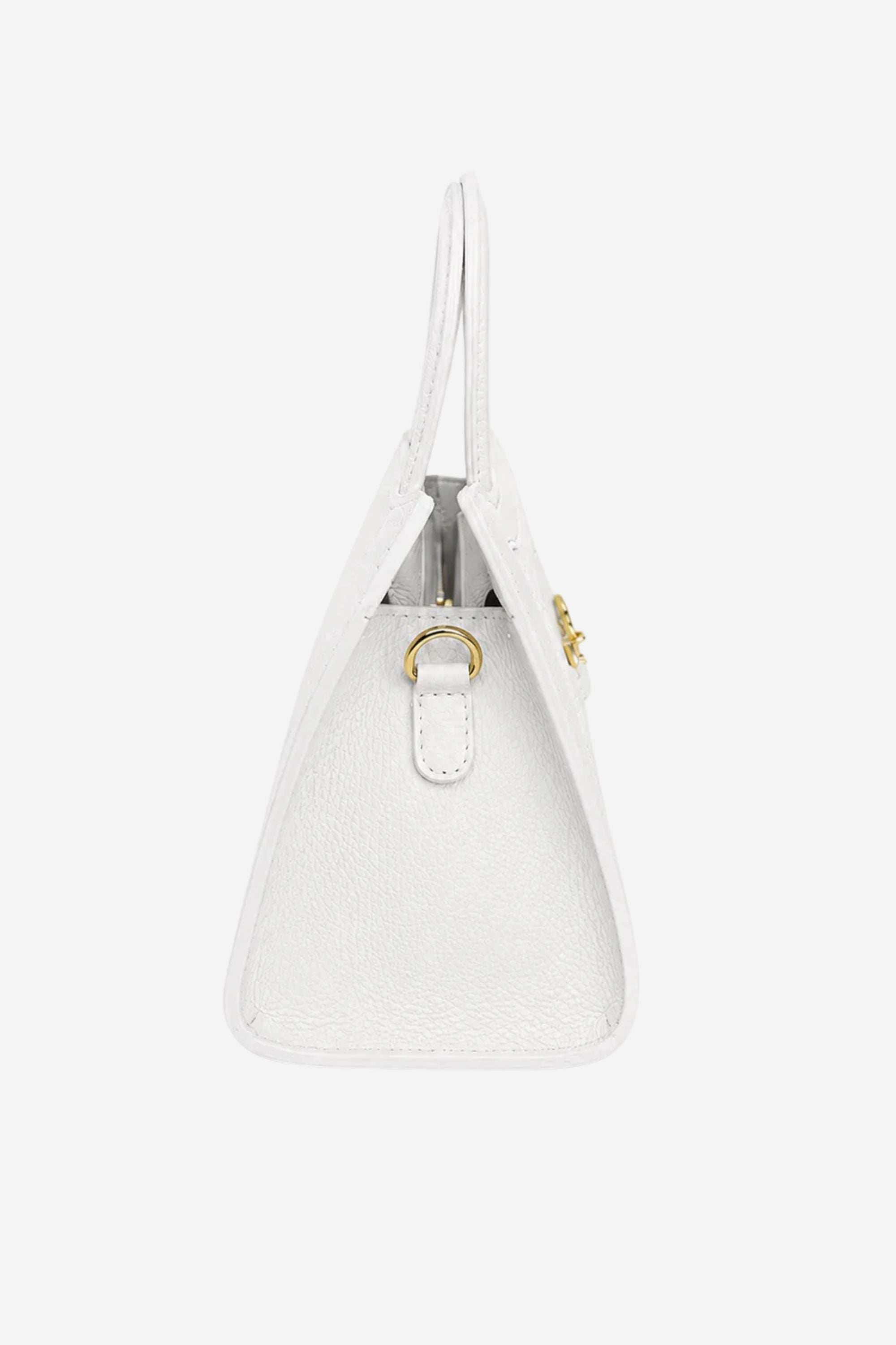 Alix Raffia Bit Bag - Chalk