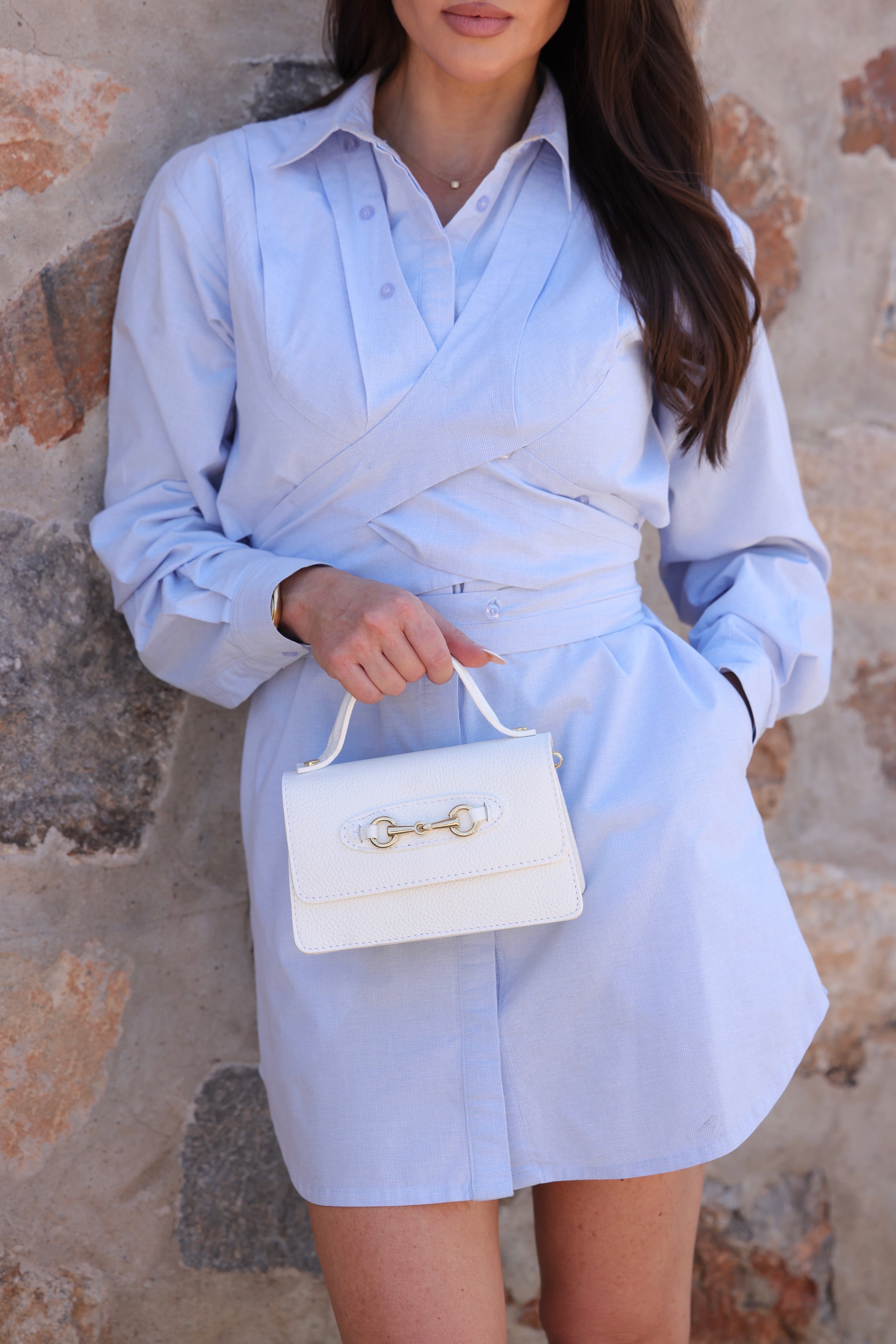 modarno stylish equestrian ava bag top handle horse bit pearl