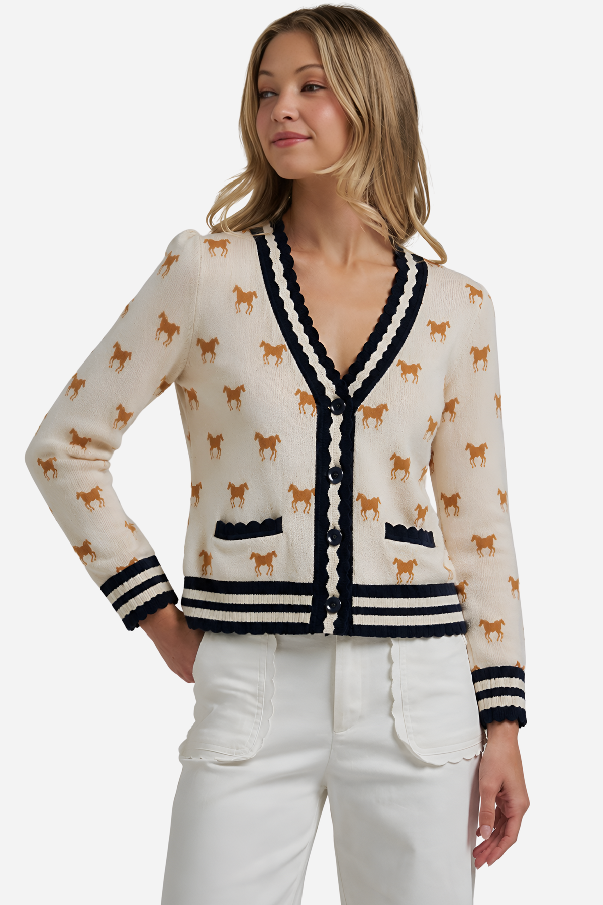 Alessi Long-Sleeve Cardigan - Ivory