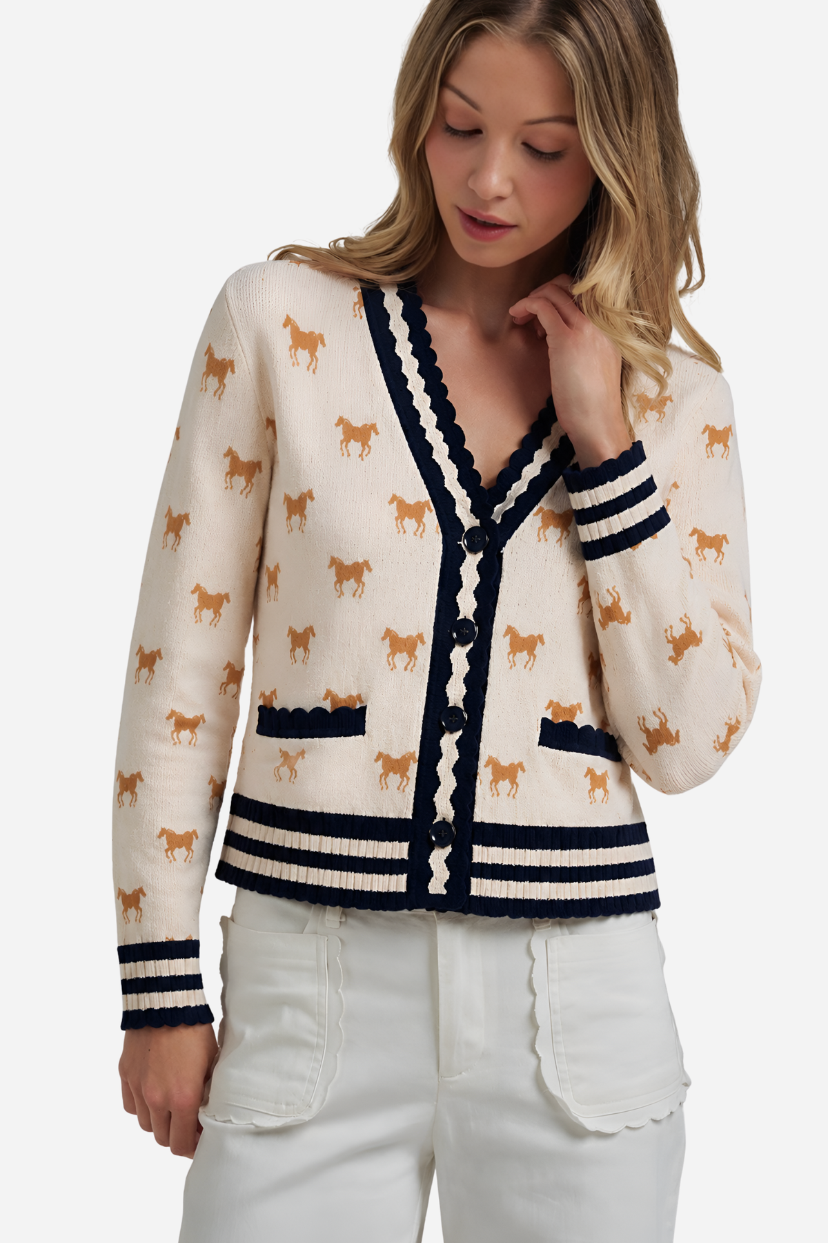 Alessi Long-Sleeve Cardigan - Ivory