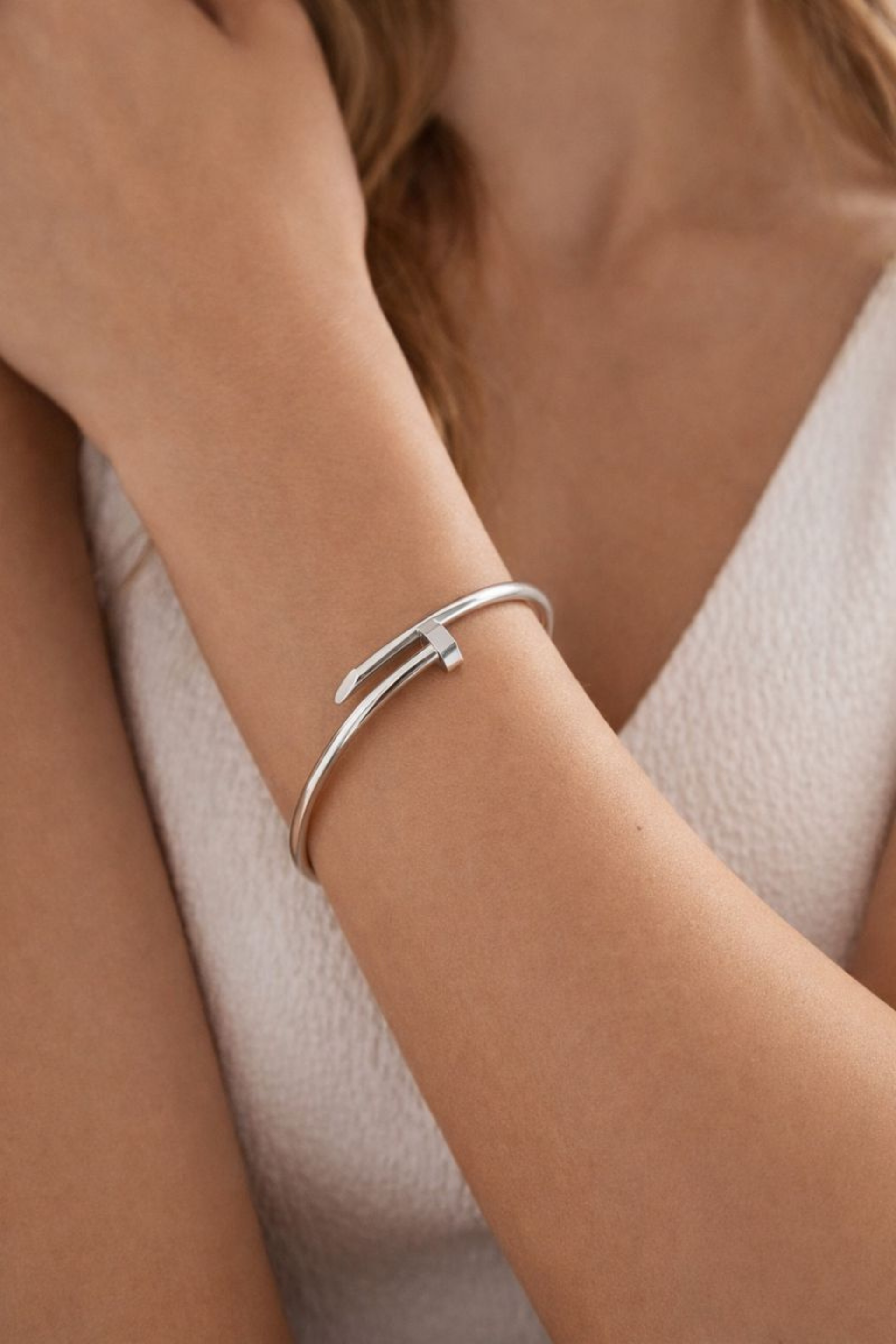 Axel Nail Bracelet - Silver Axel Nail Bracelet - Silver