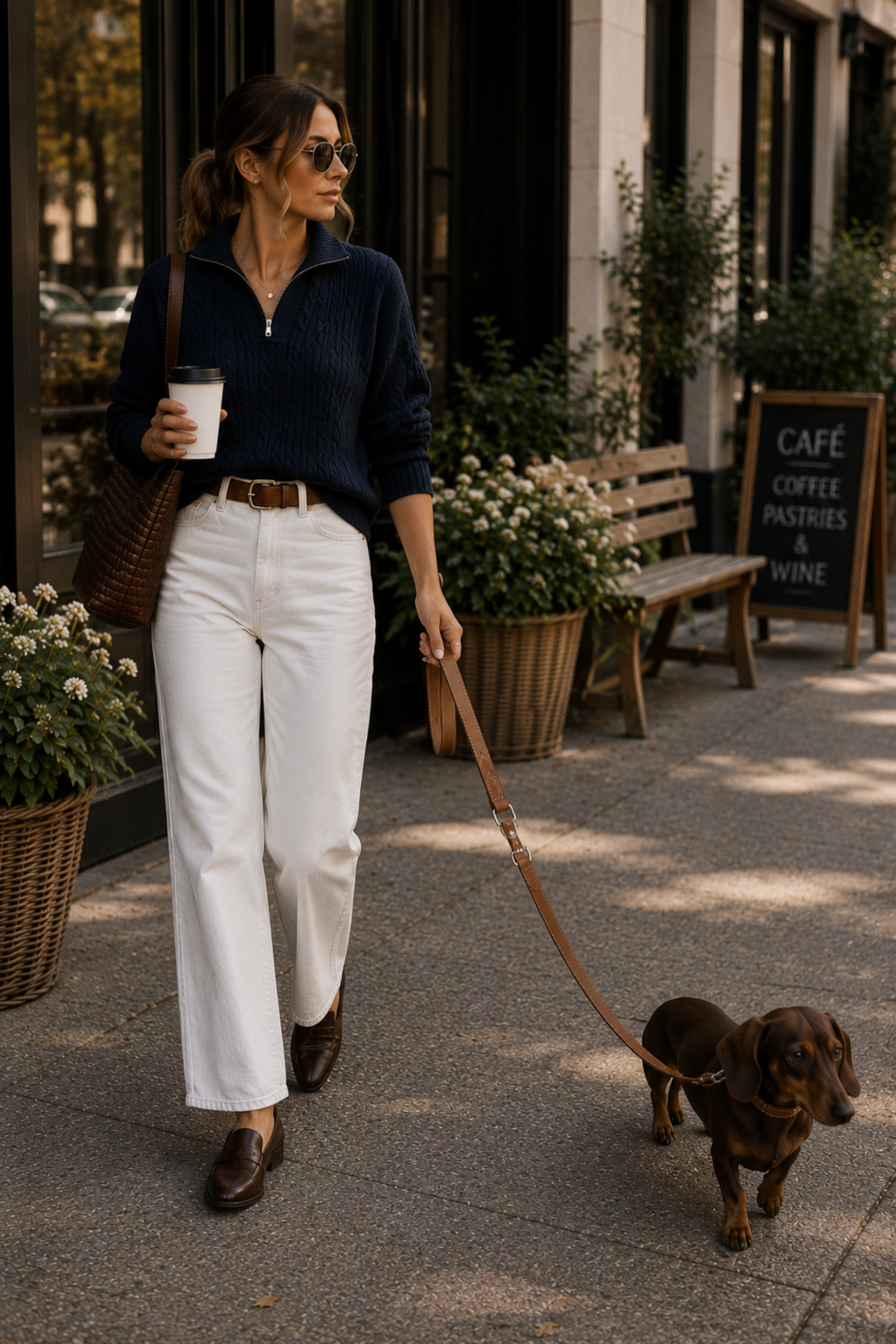 Belmont Lead - Cognac & Silver
