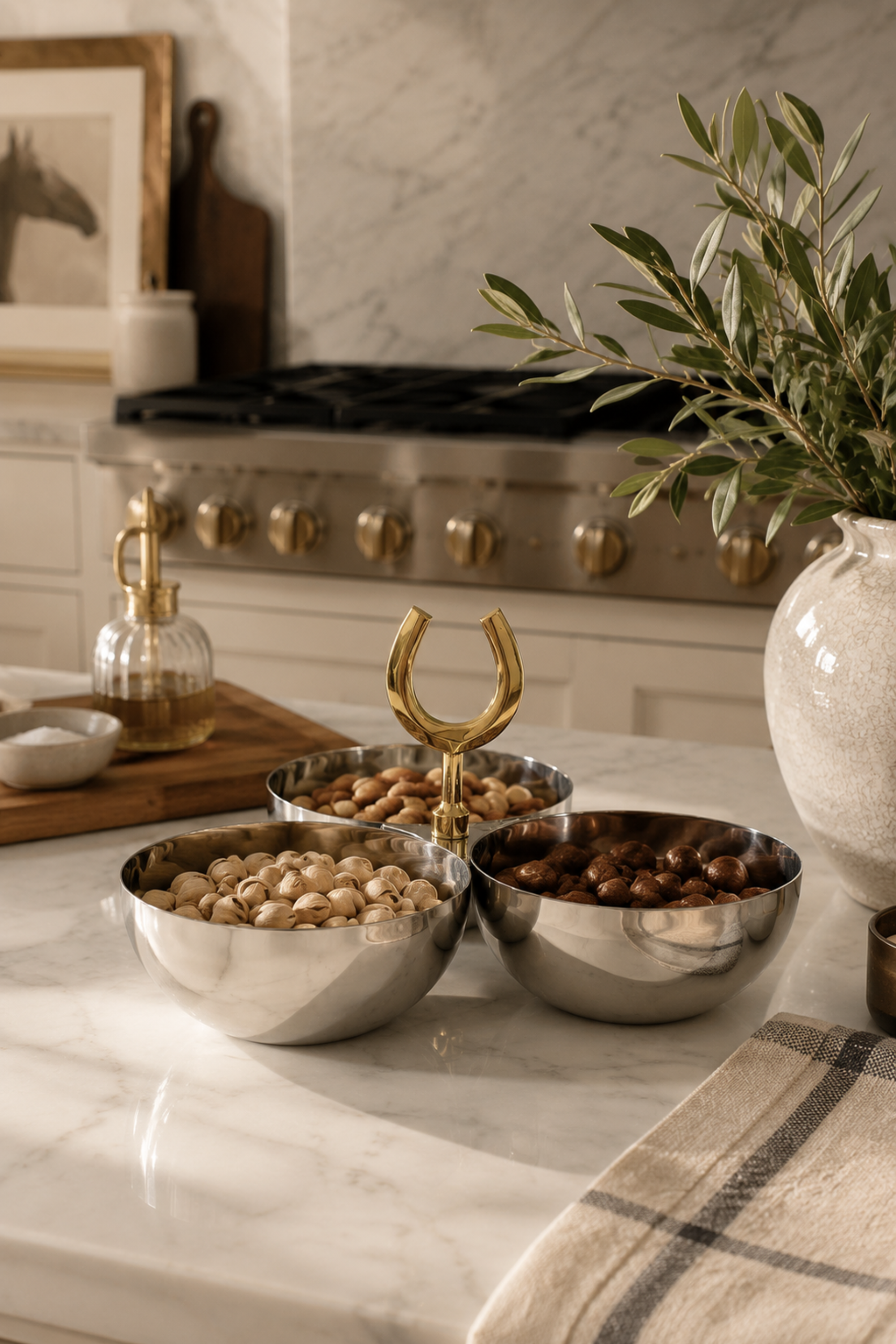 Harlowe Horseshoe Nut Bowl - Gold