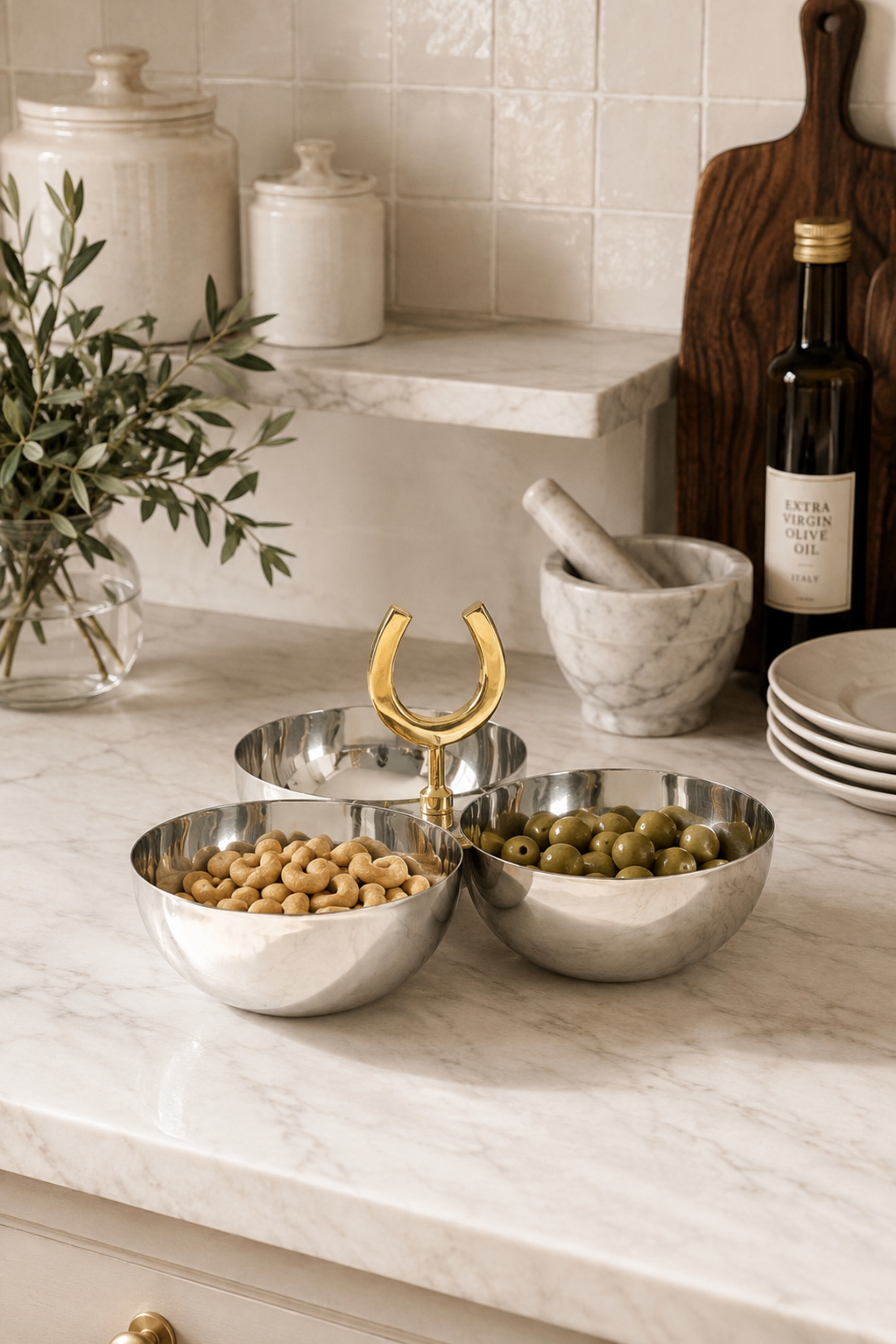 Harlowe Horseshoe Nut Bowl - Gold
