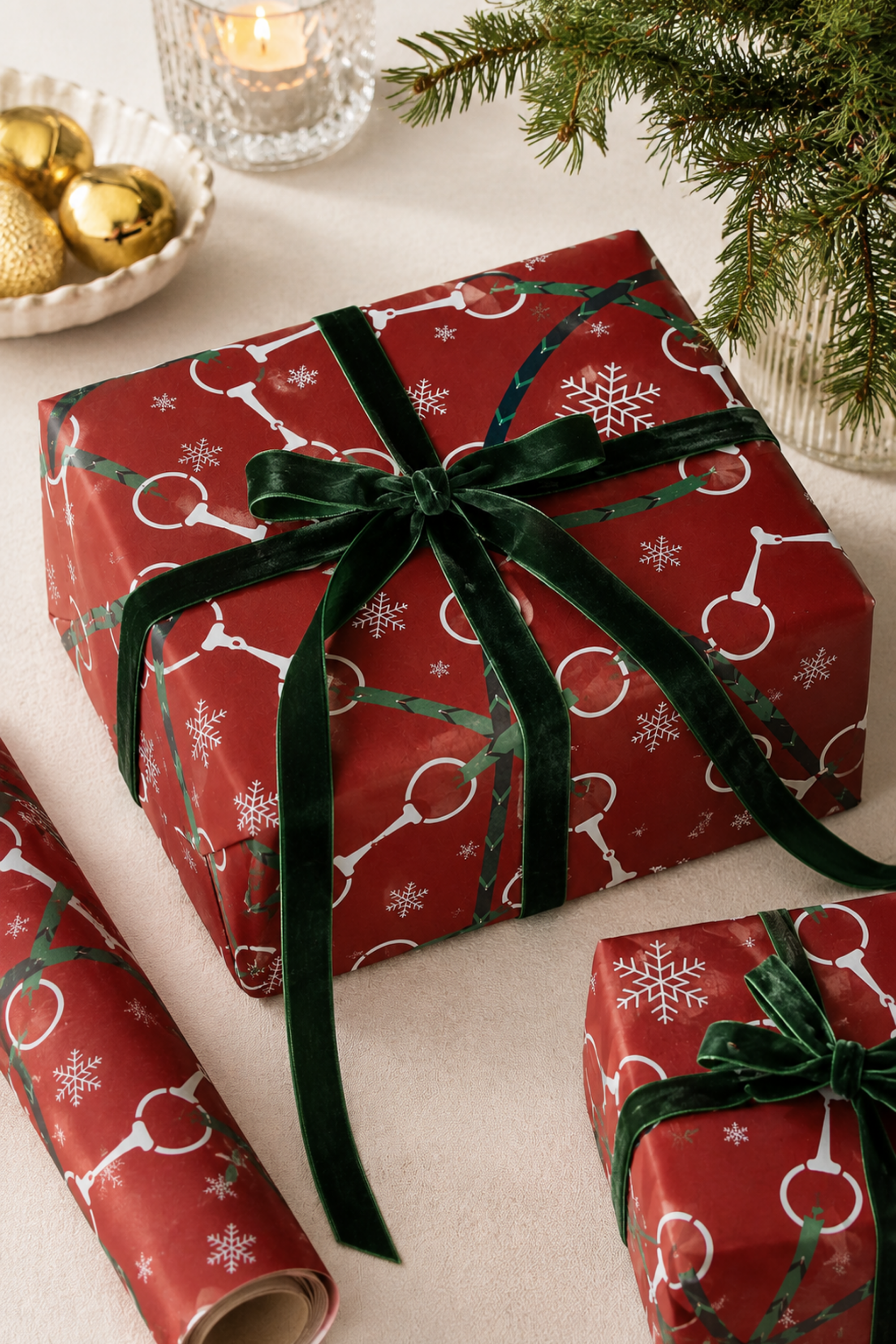 Bits & Reins Holiday Gift Wrap Sheets