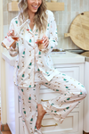 sheshow stylish equestrian bits and bubbles satin pajama set
