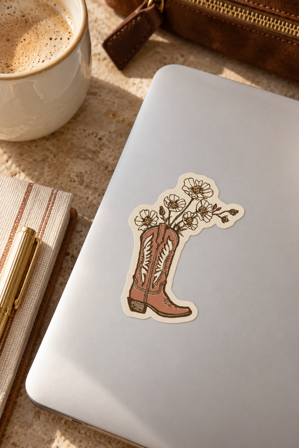 Boot Bouquet Sticker
