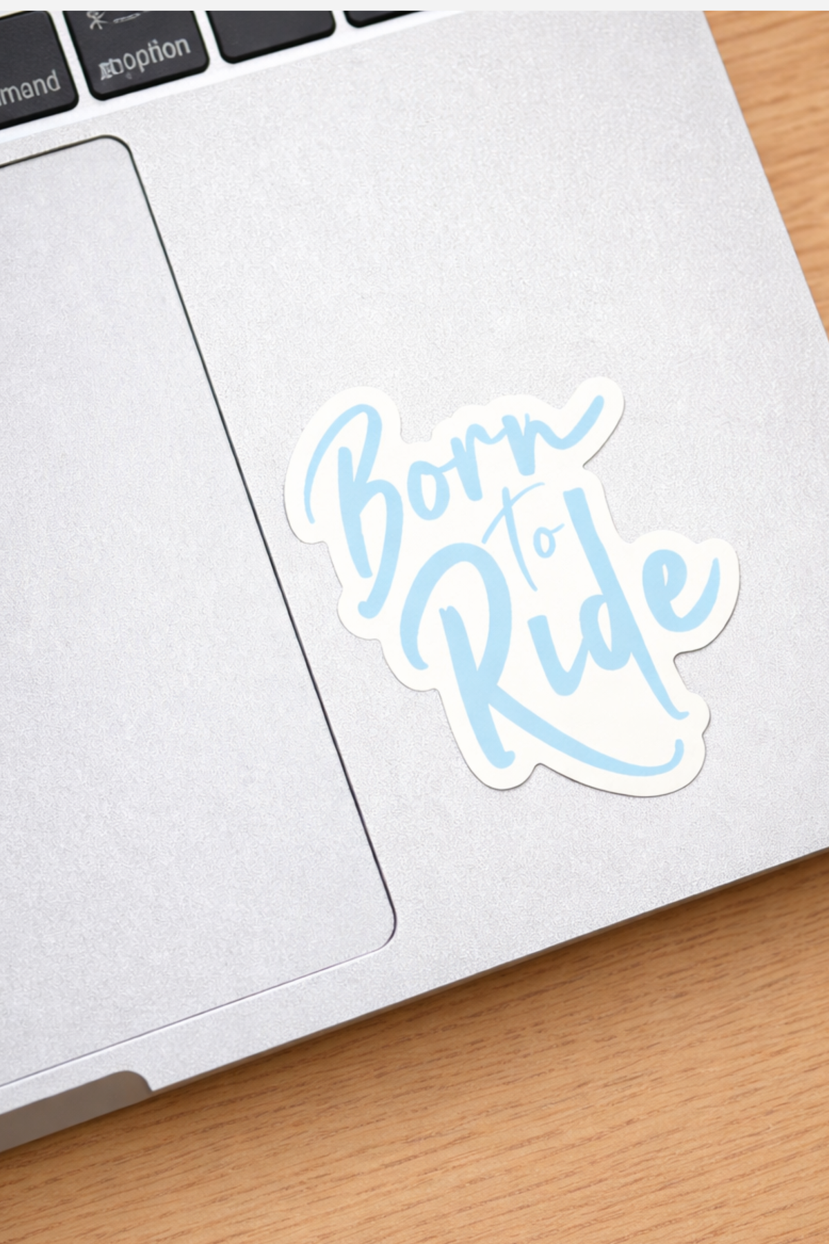 Born To Ride Sticker - Blue