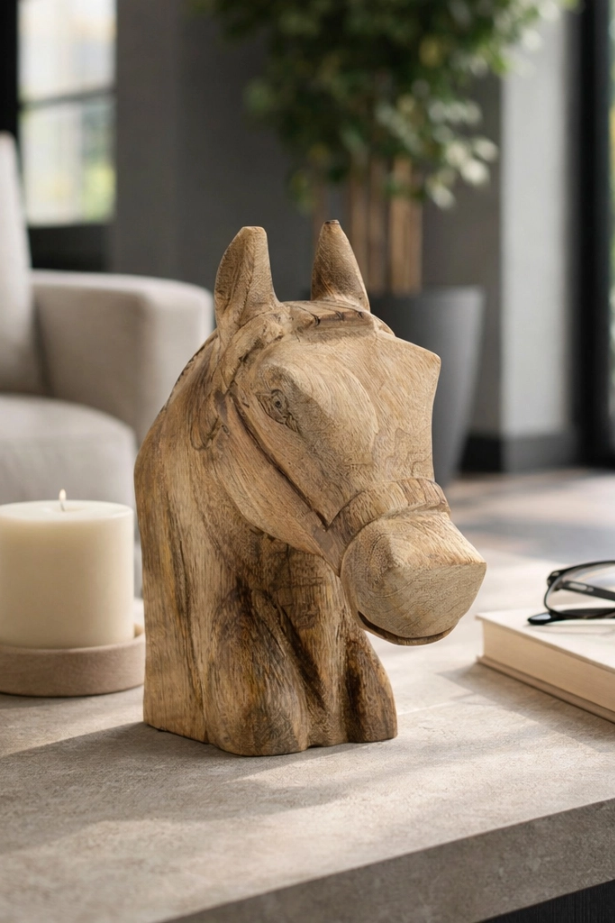 Palma Horse Head Accent