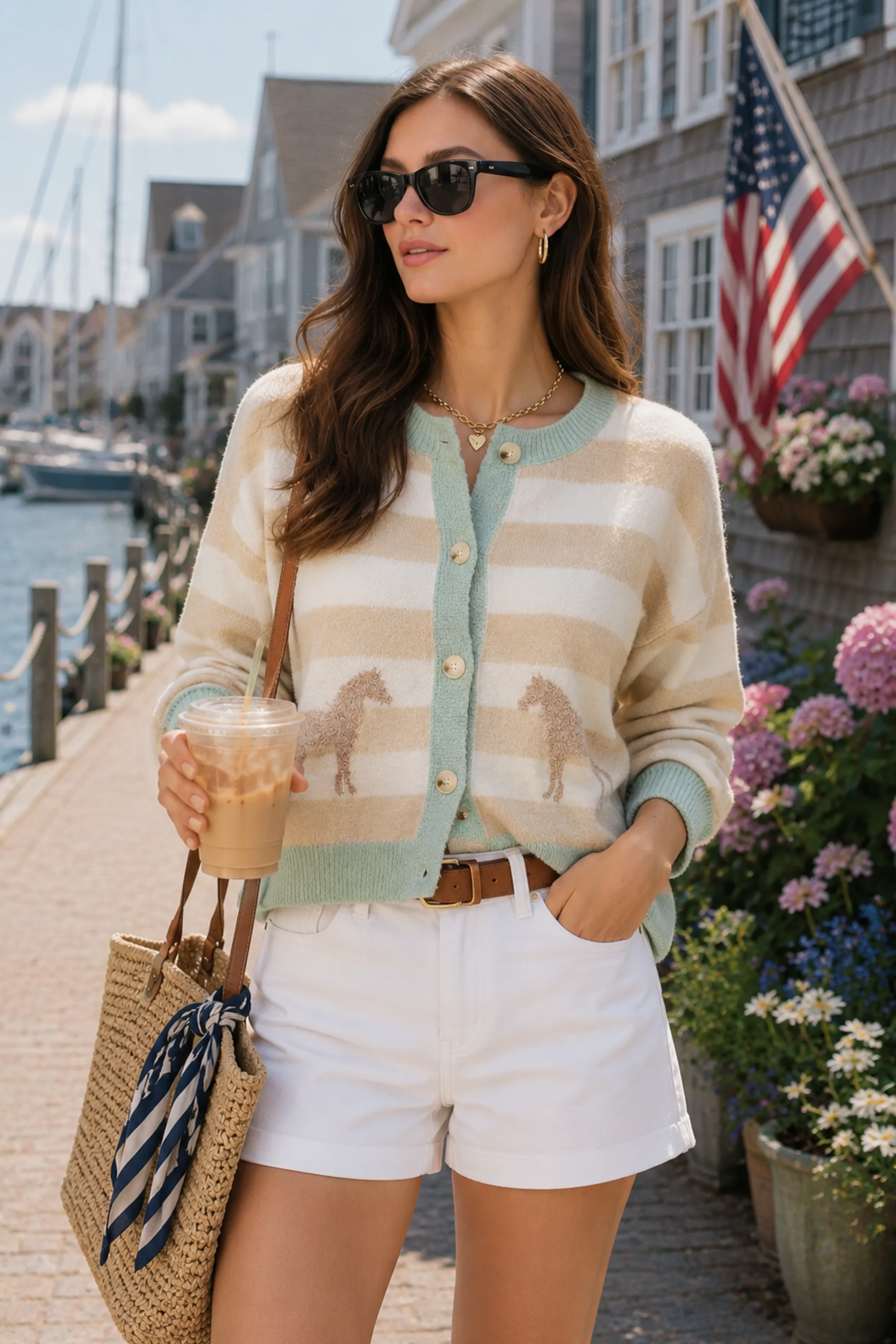 Cameron Horse Cardigan