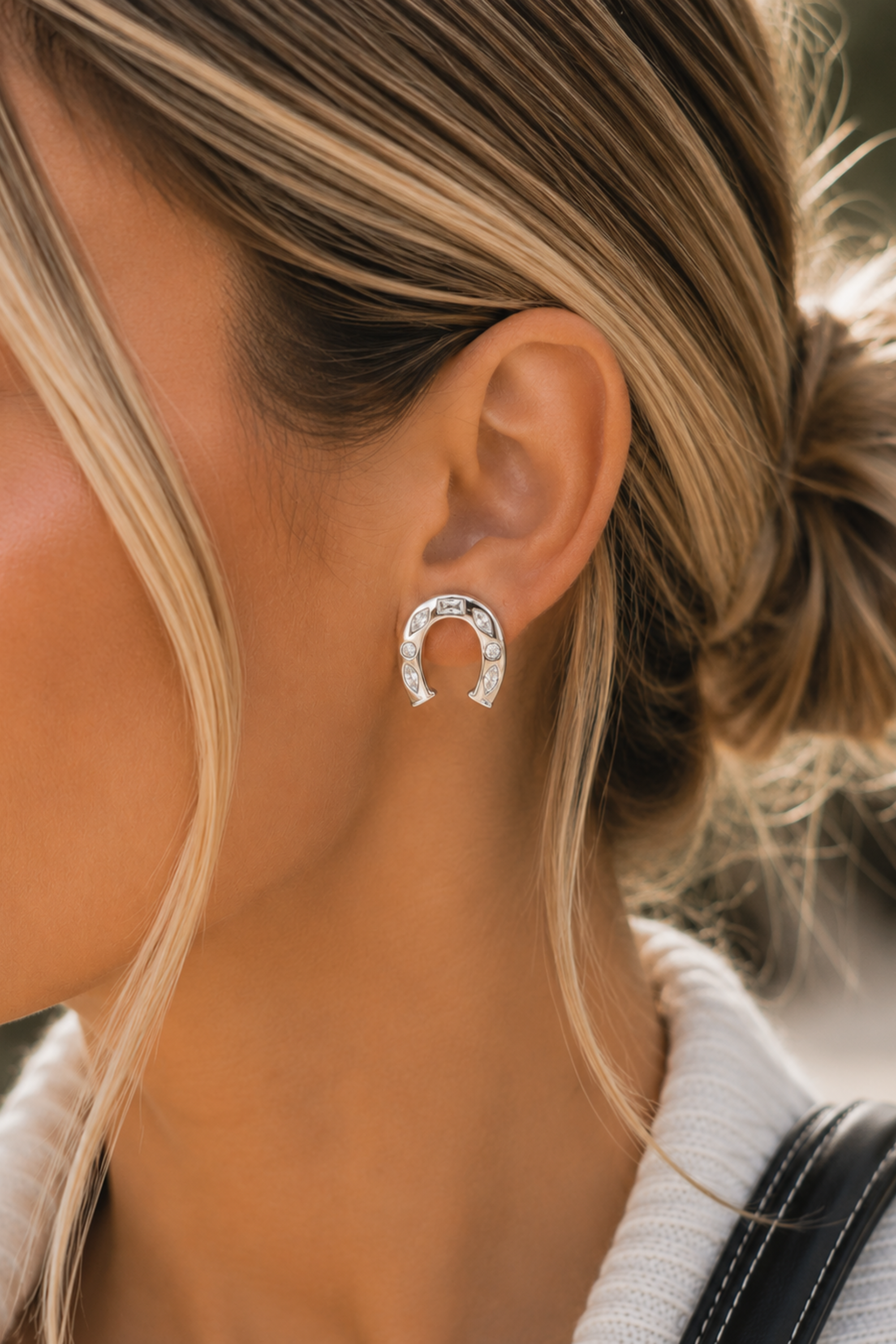 Camille Stud Earrings - Silver