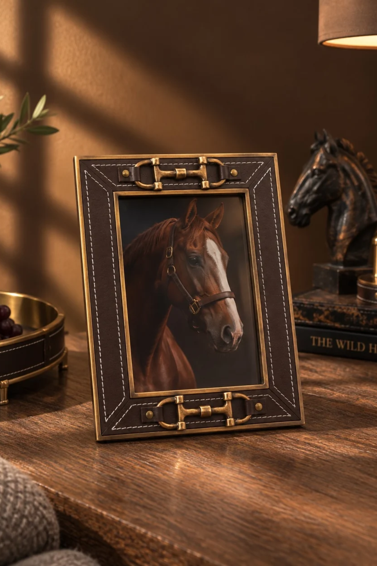 Carter Bridle Leather Photo Frame