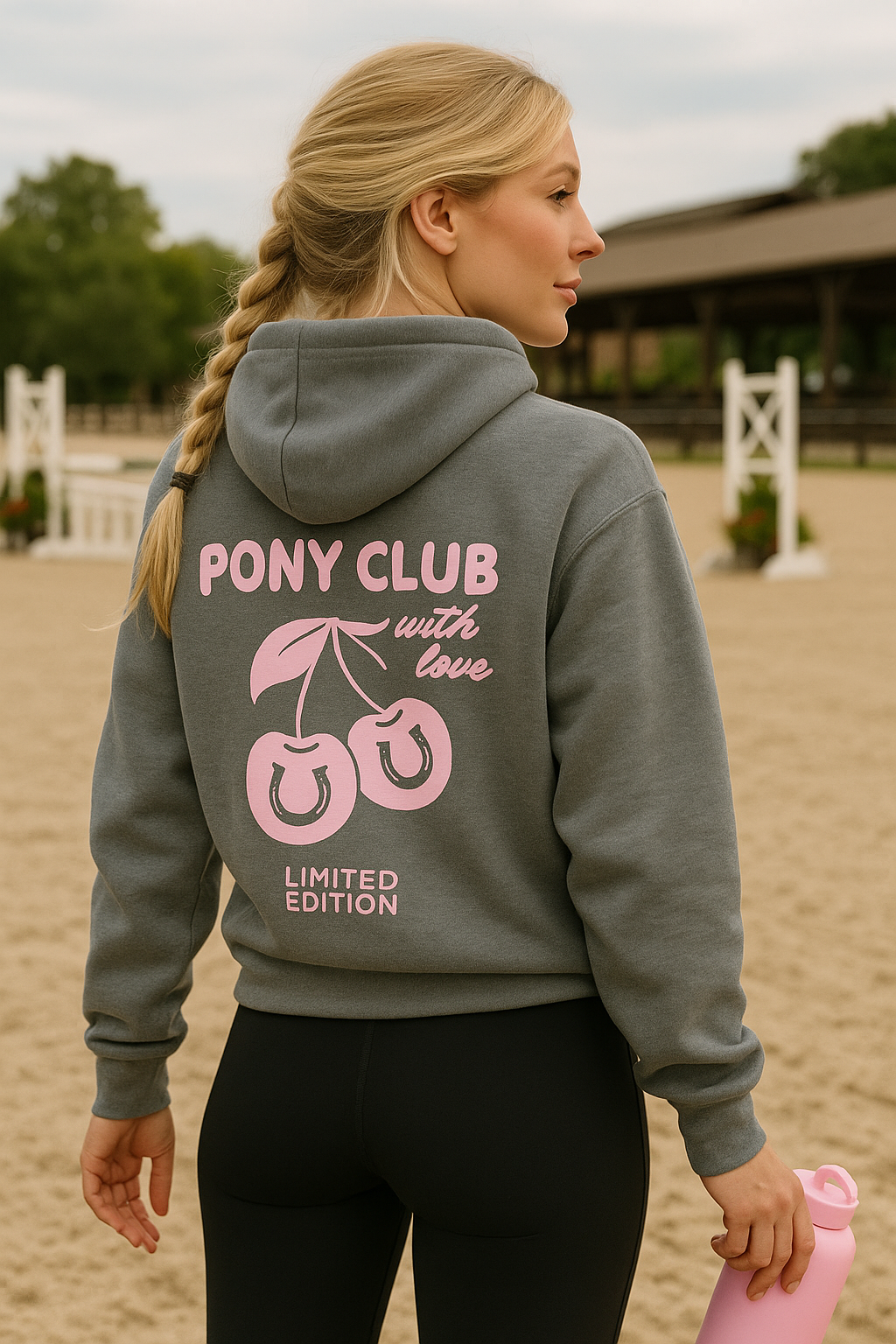 Pony Club With Love Hoodie - Shadow