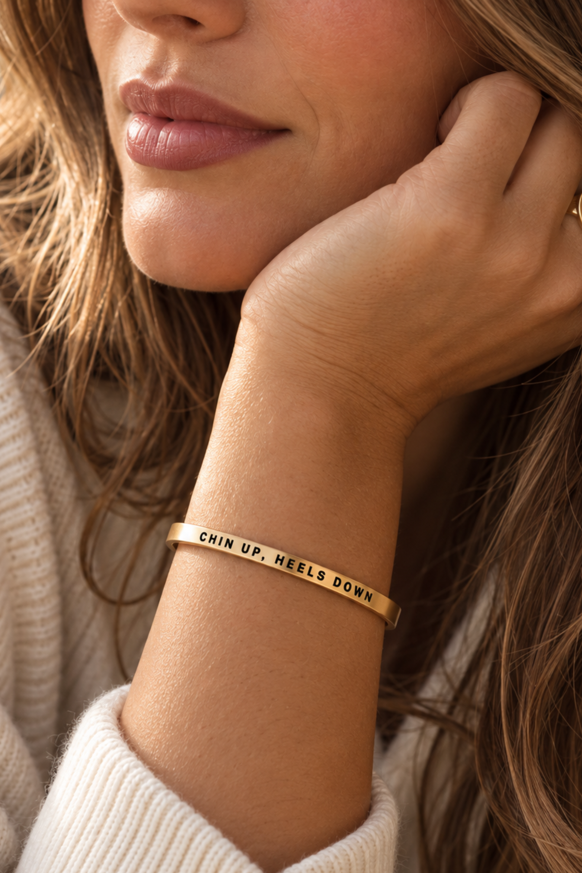 Chin Up, Heels Down Bangle