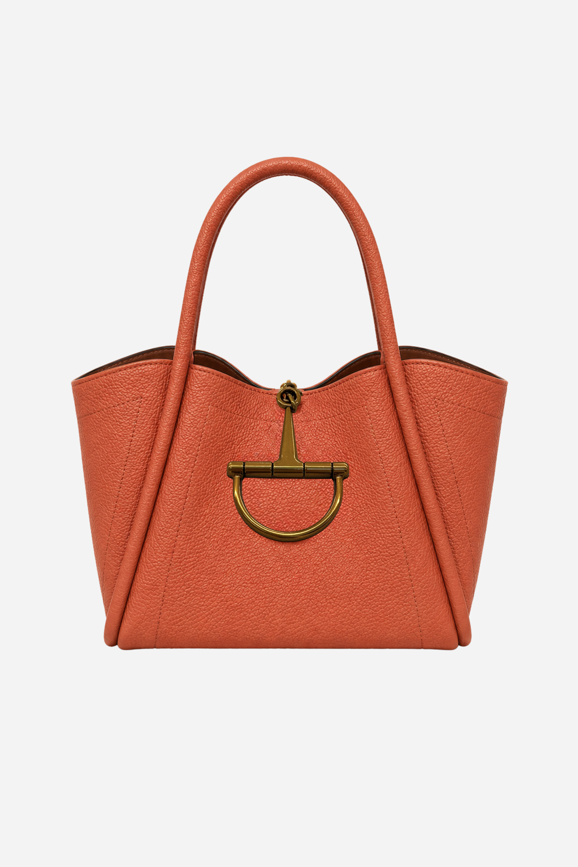 Collette Leather Saddle Bag - Terracotta