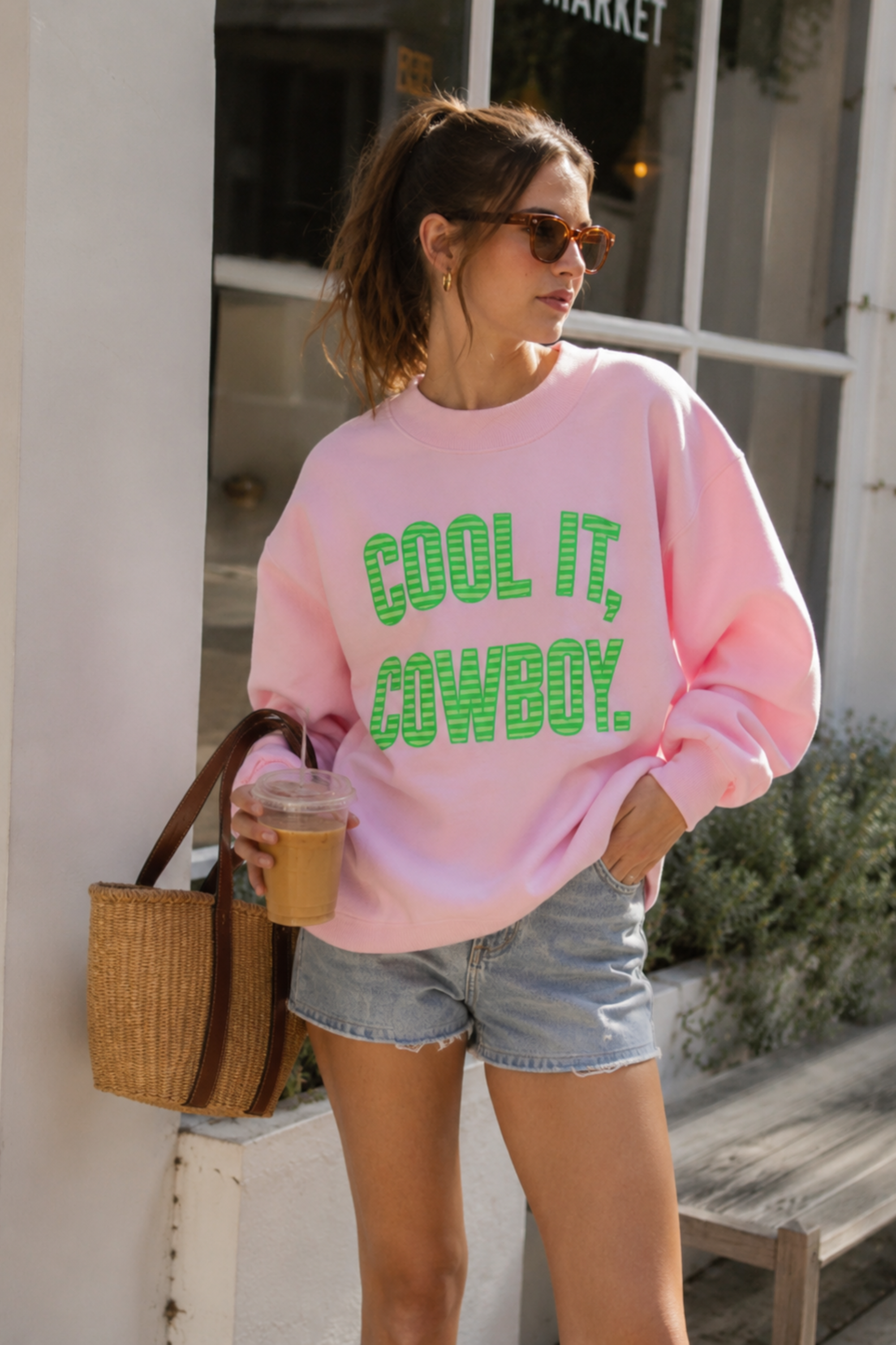 Cool It Cowboy Mockneck Sweatshirt