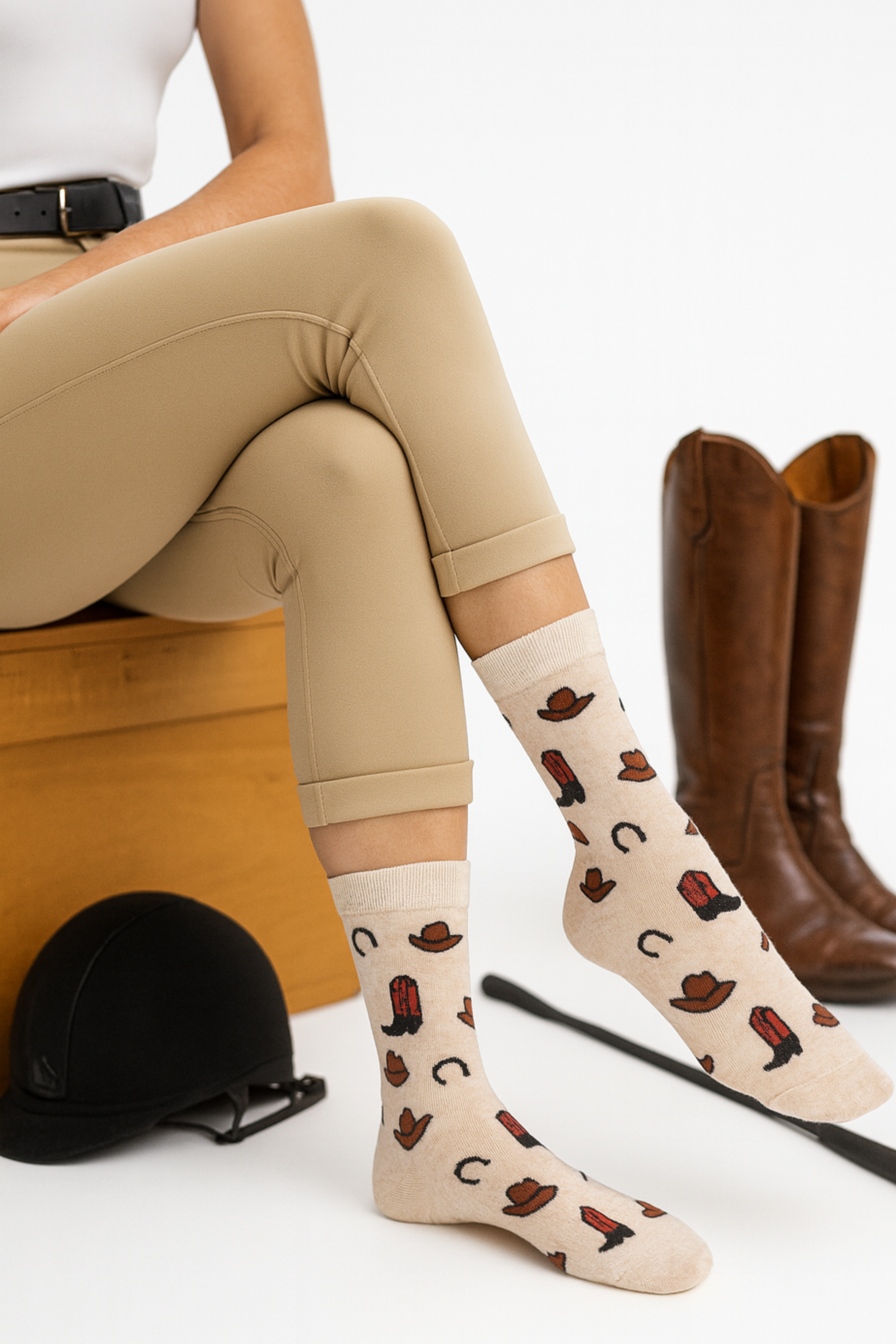 Cowboy Up Crew Sock