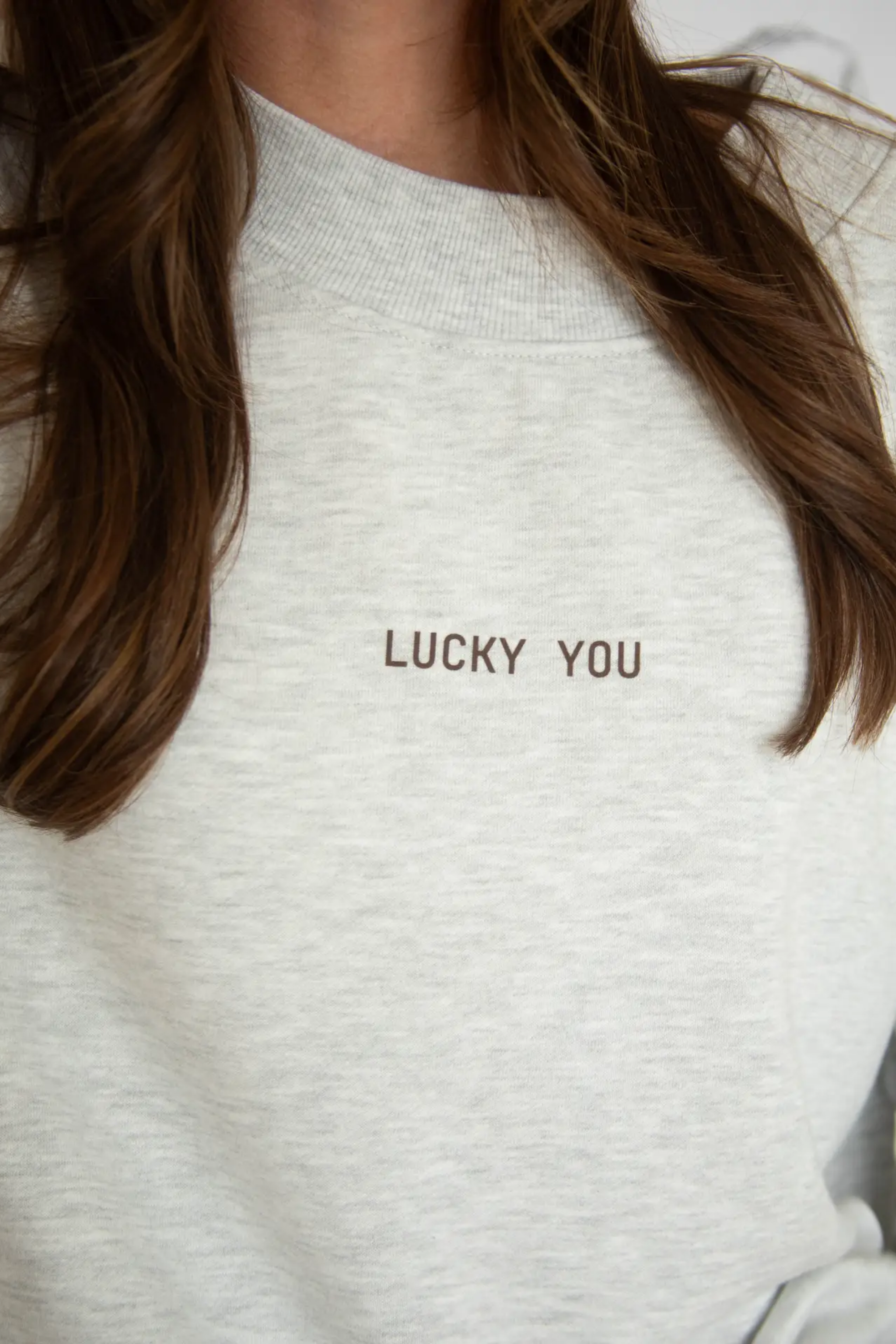 Lucky You Mockneck Sweatshirt
