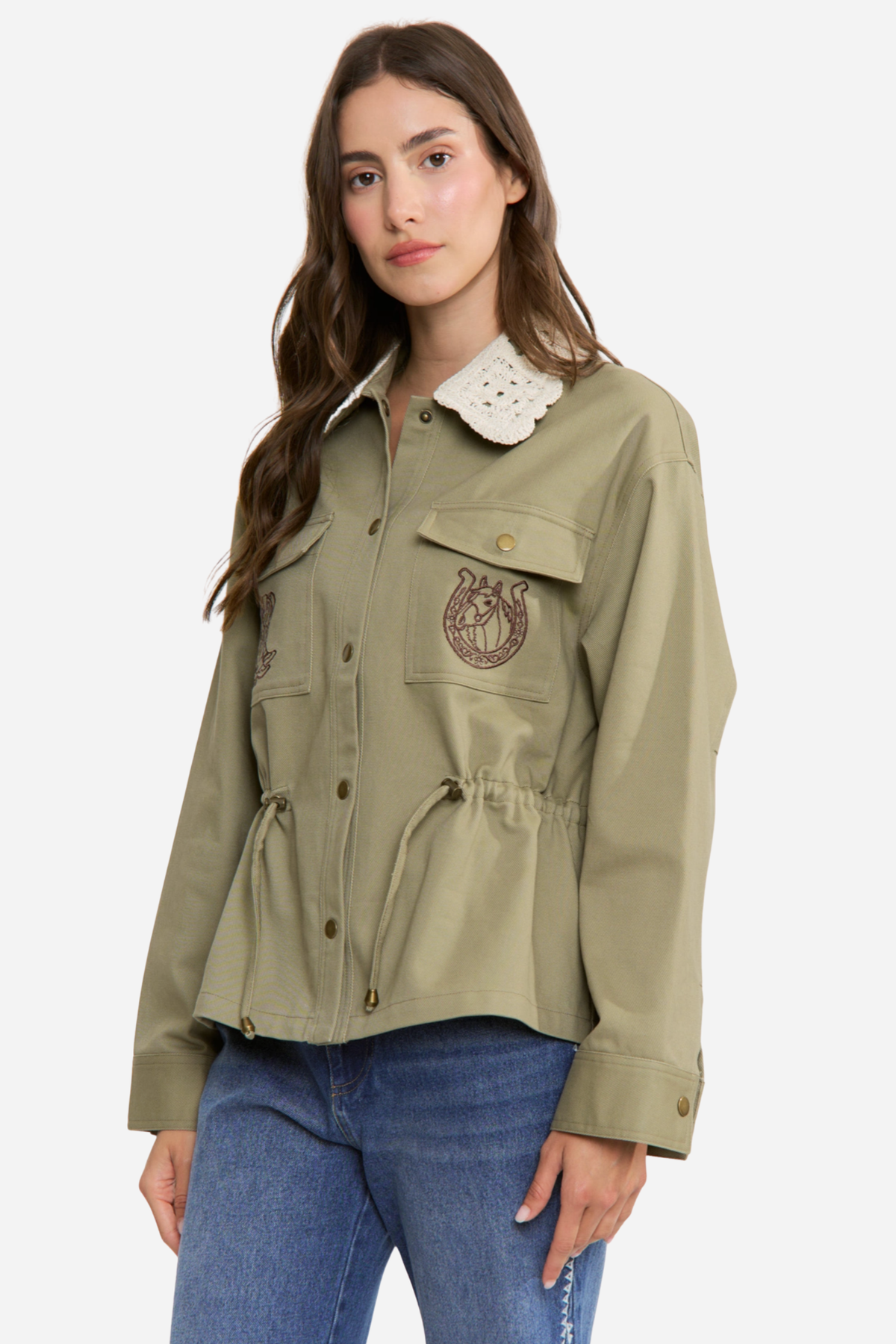 Dakota Embroidered Utility Jacket