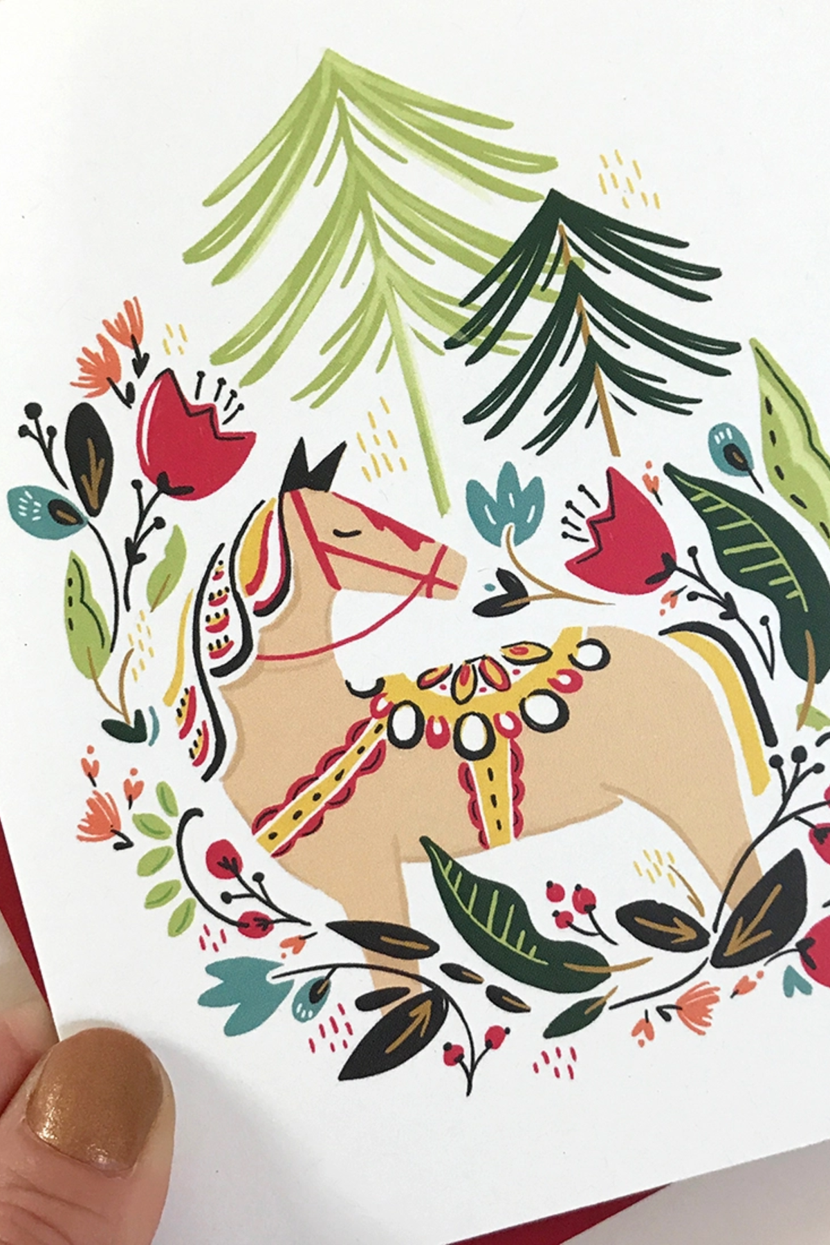 Dala Winter Pony Card